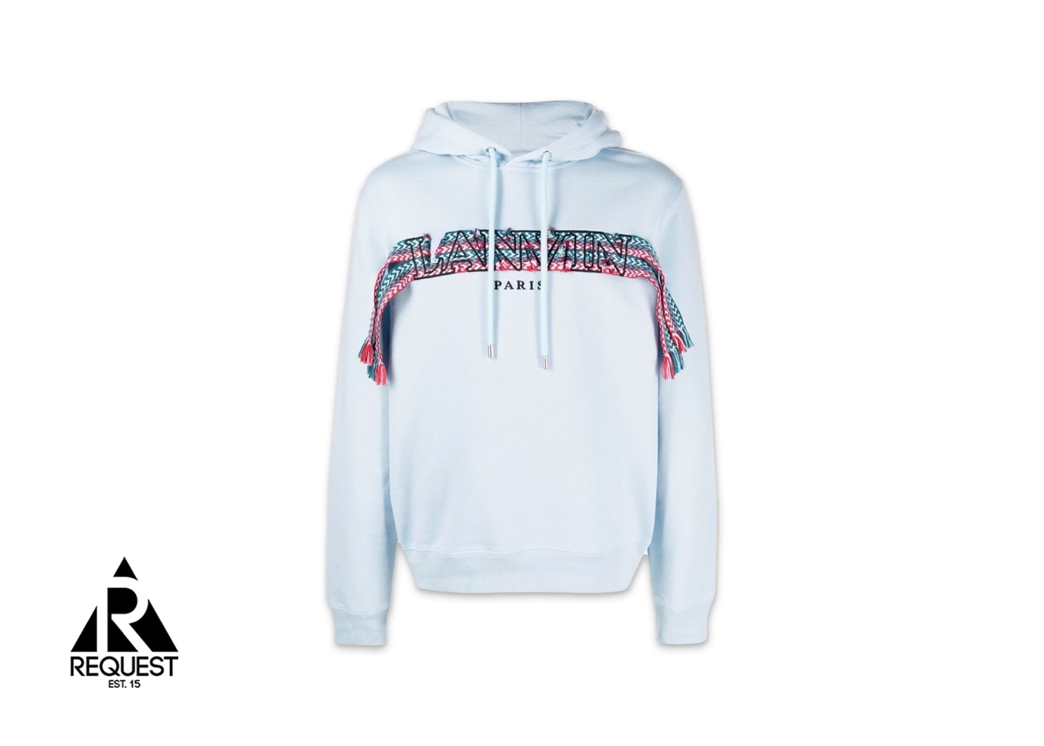 Lanvin Embroidered Curb Hoodie "Sky Blue"