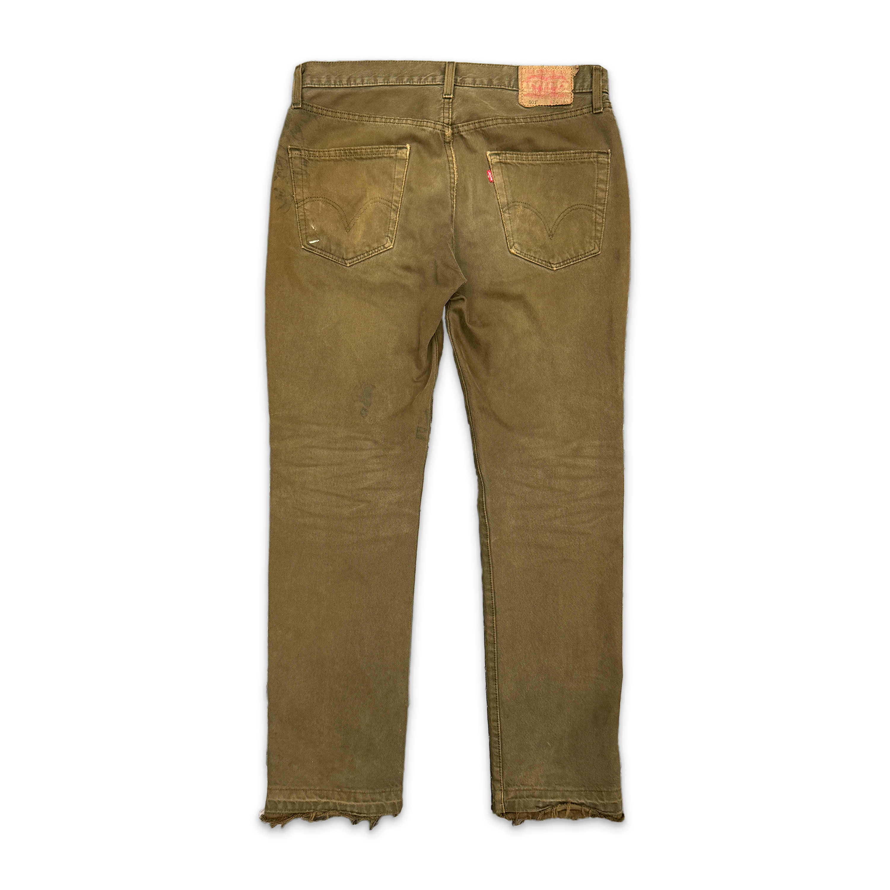 Over-Dyed Vintage Levi 501 "Olive"