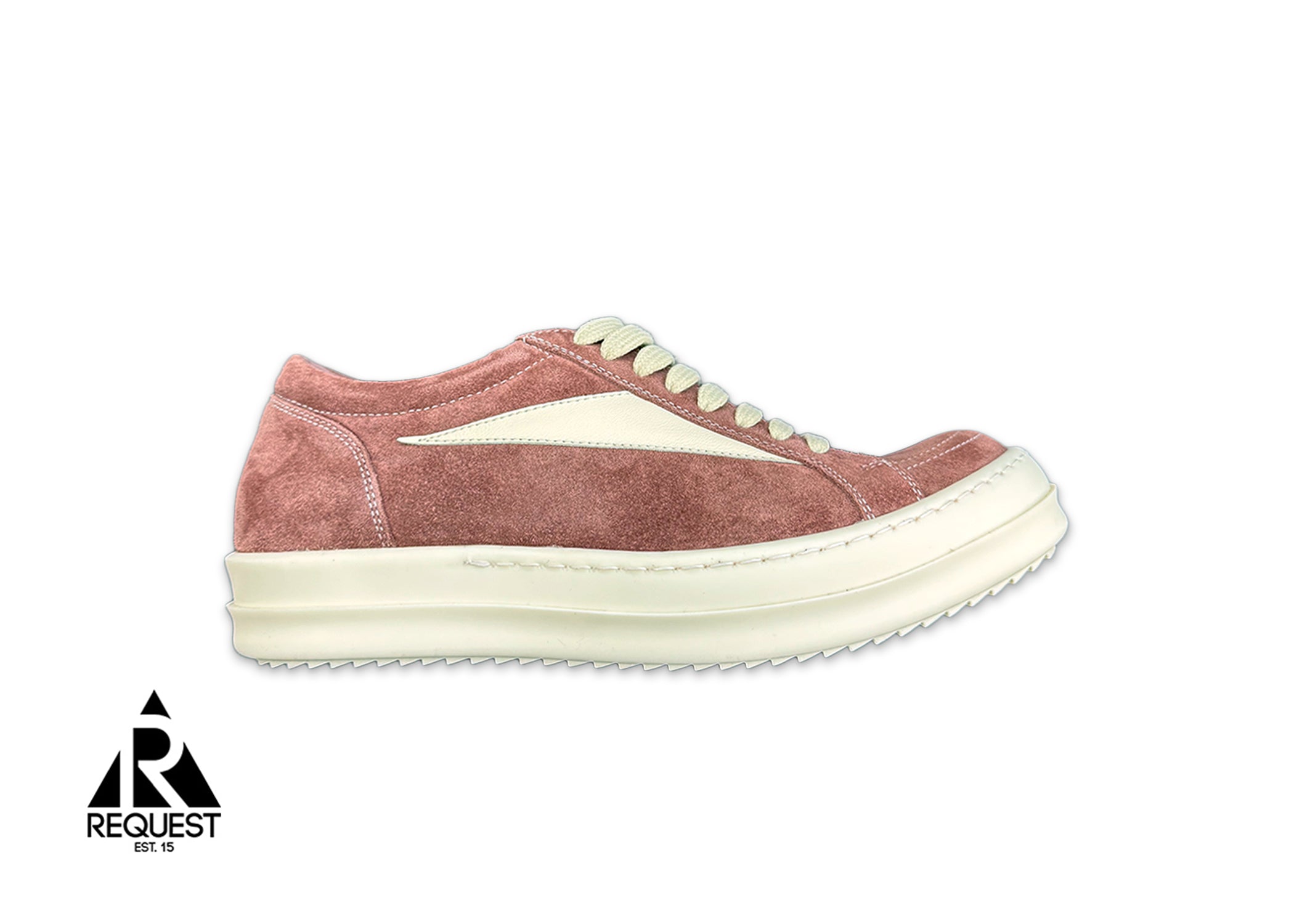 Rick Owens, Porterville Suede Vintage Sneak Low "Dusty Pink" (W)