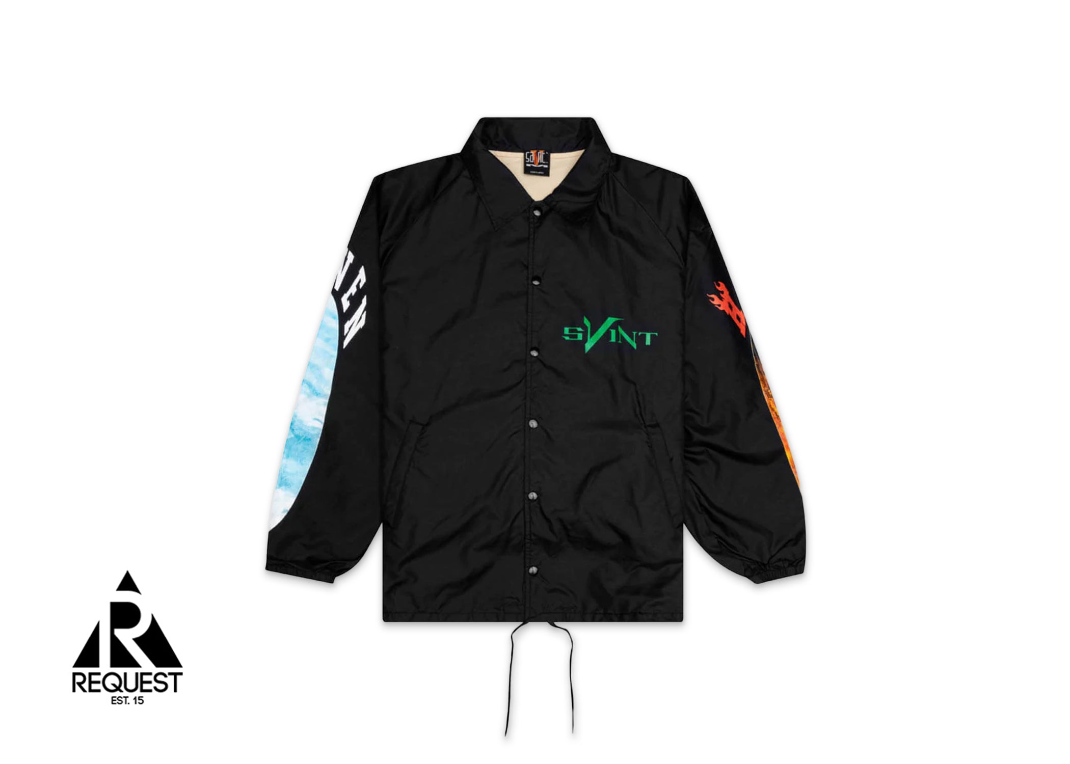 Saint Michael x Vlone Skull Coach Jacket "Black"