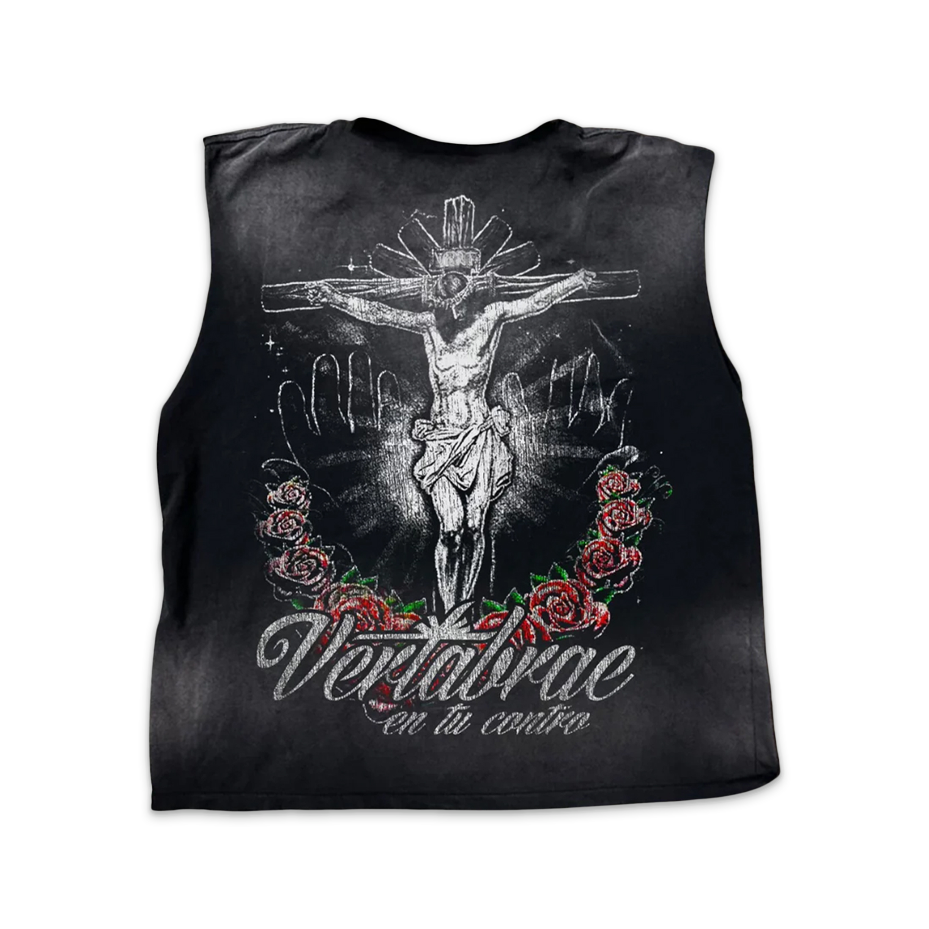 Vertabrae, Savior Sleeveless Tee "Black"