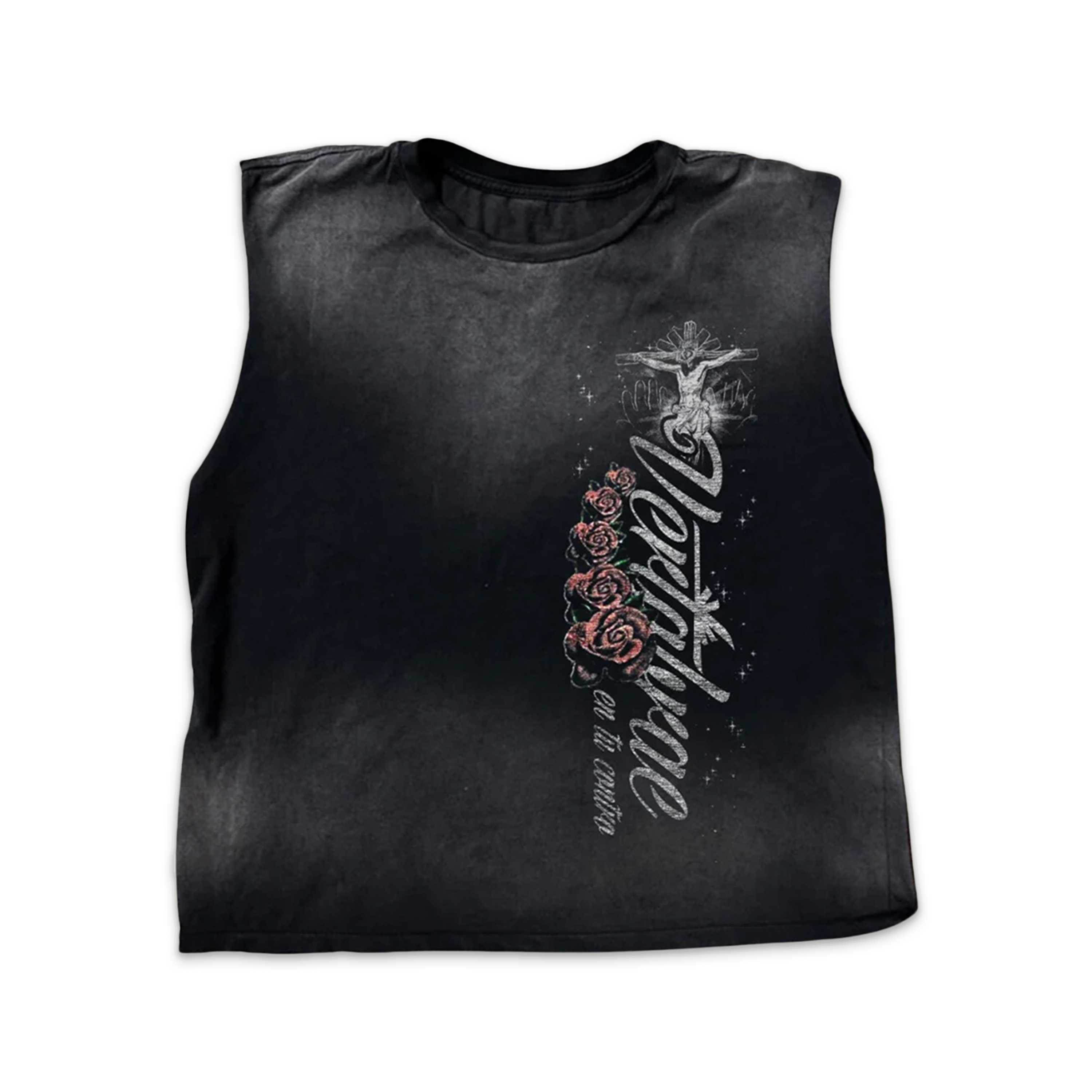 Vertabrae, Savior Sleeveless Tee "Black"