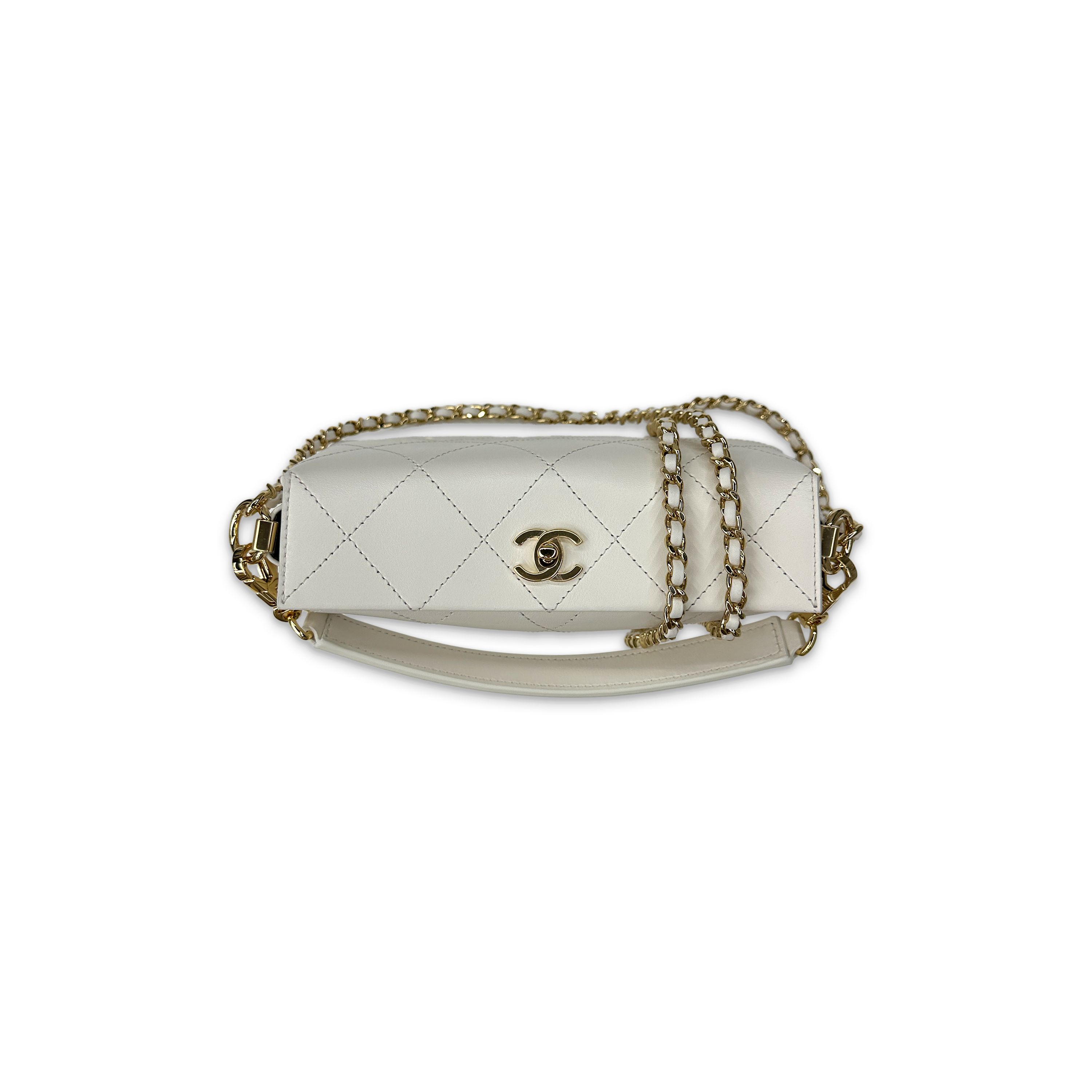 Boho Mini Top Closure Bag "White"