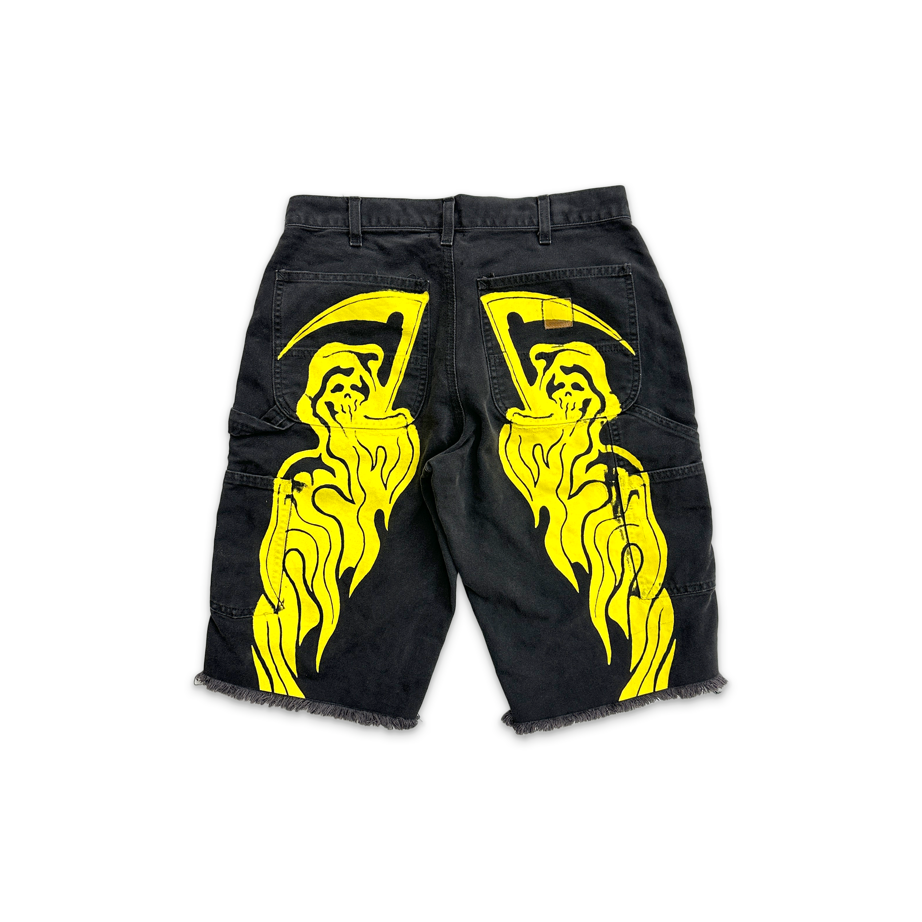 Warren Lotas, Reaper Denim Shorts "Stonewash/Bleach Black"