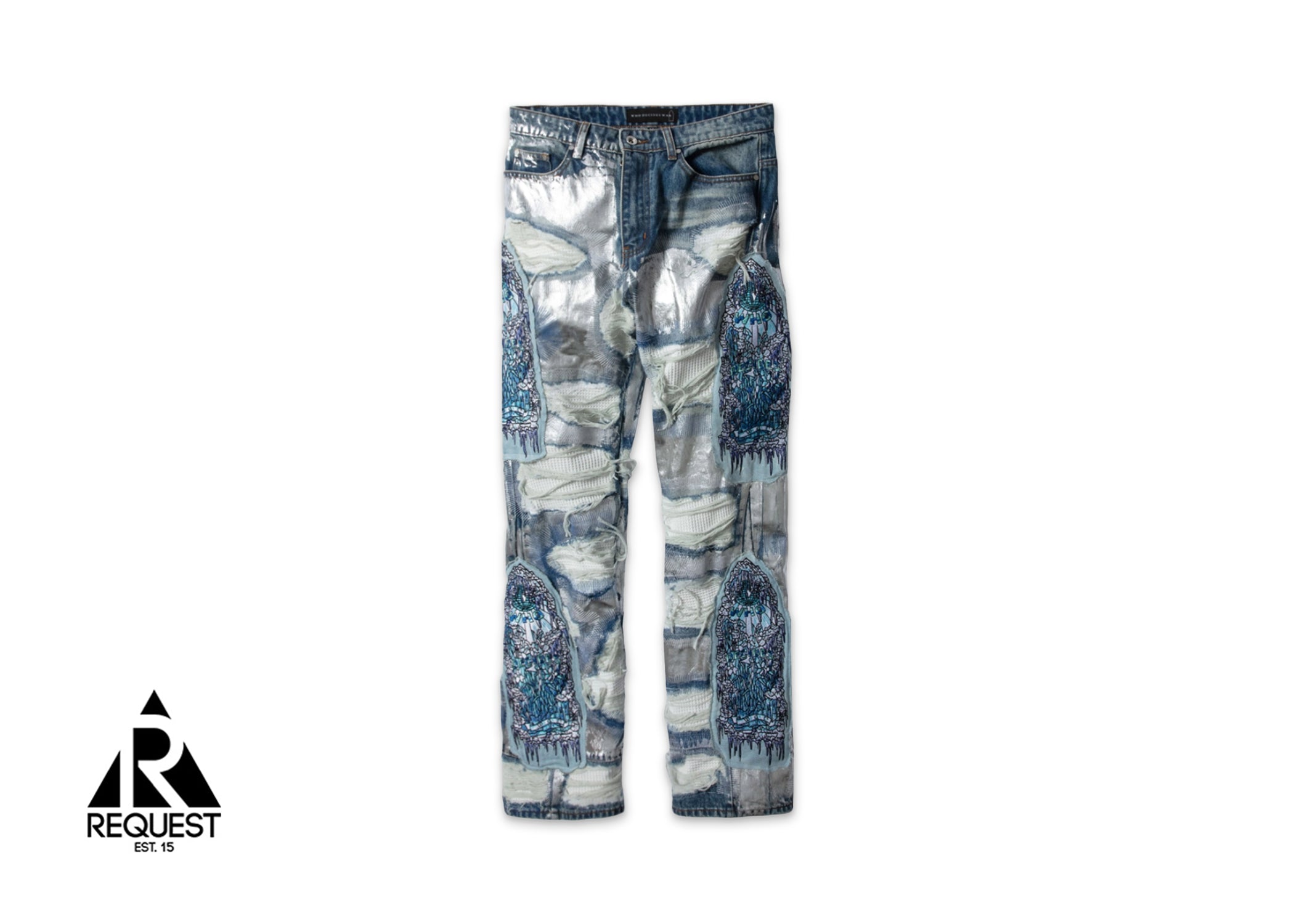 Who Decides War Heavy Metal Denim Jeans "Sky"