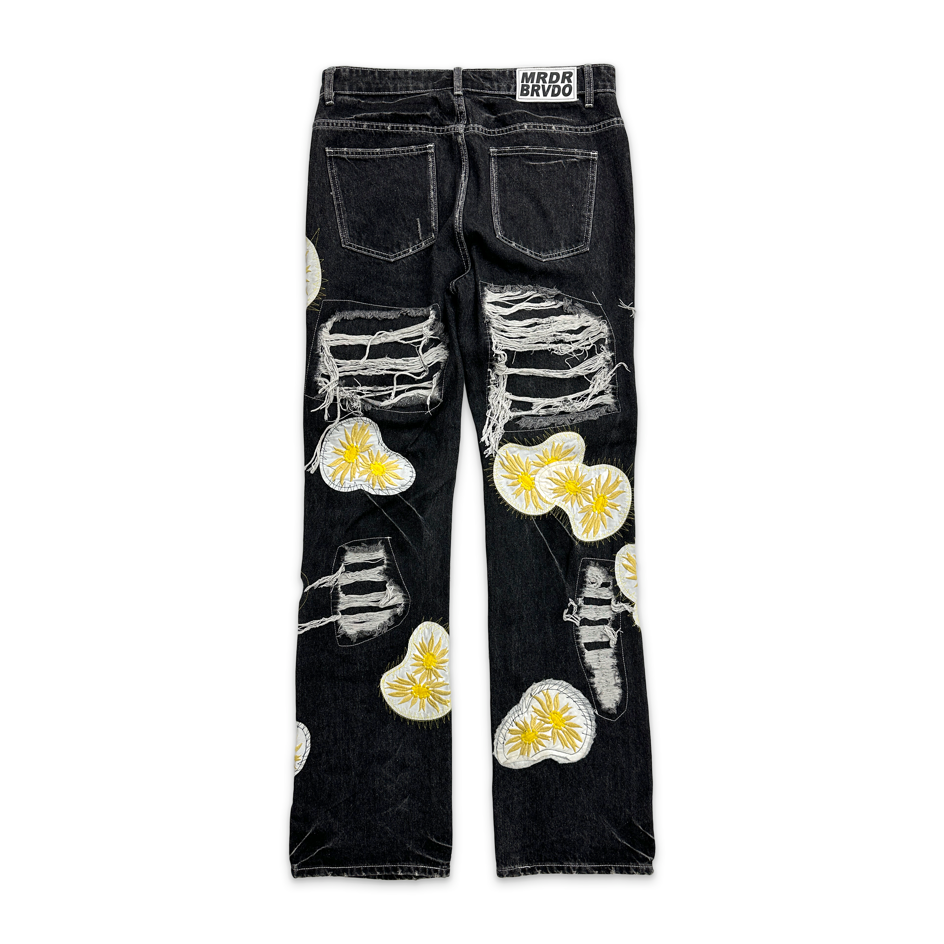 Daisy Distressed Denim "Vintage Black"