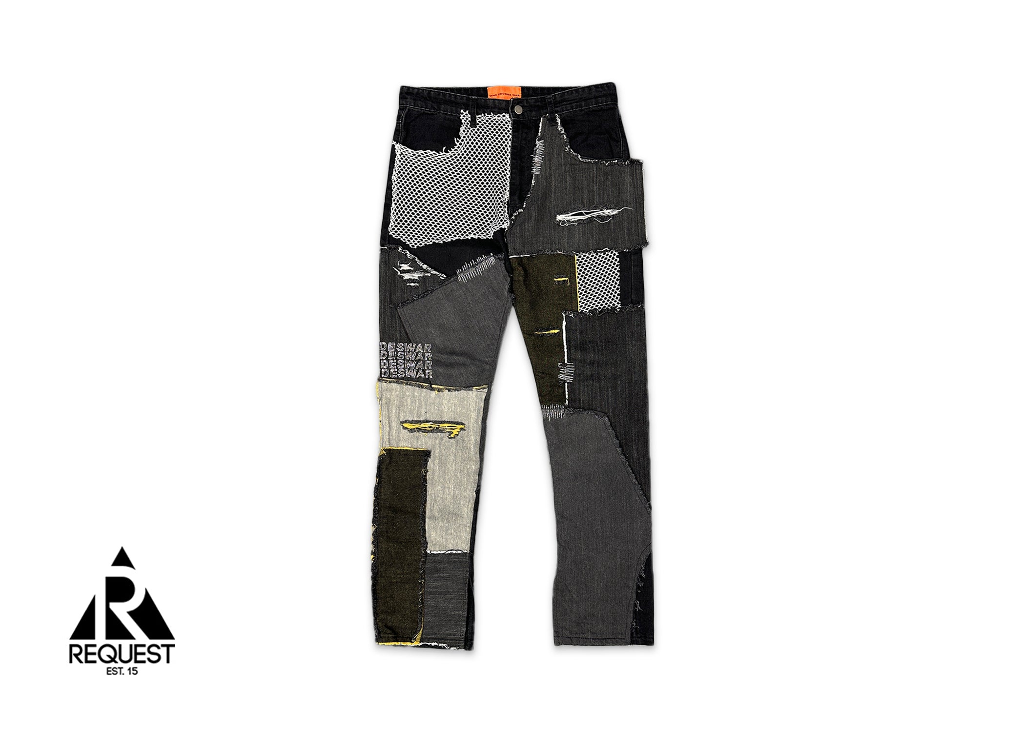 Who Decides War, Upcycled Patchwork Denim "Black"