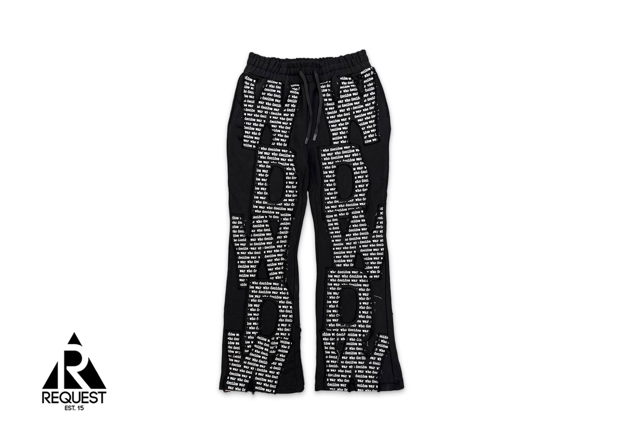 Who Decides War, WDW Overlay Sweatpants "Black"
