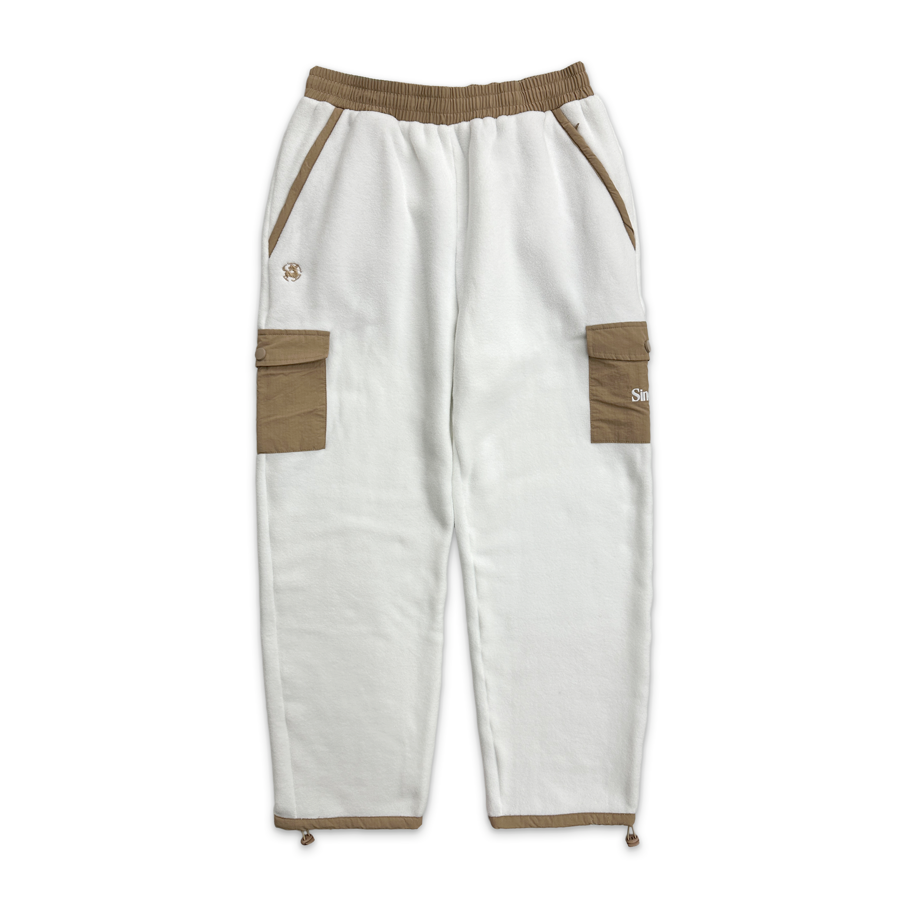 Sinclair, Cargo Pocket Fleece Pants "Off White"