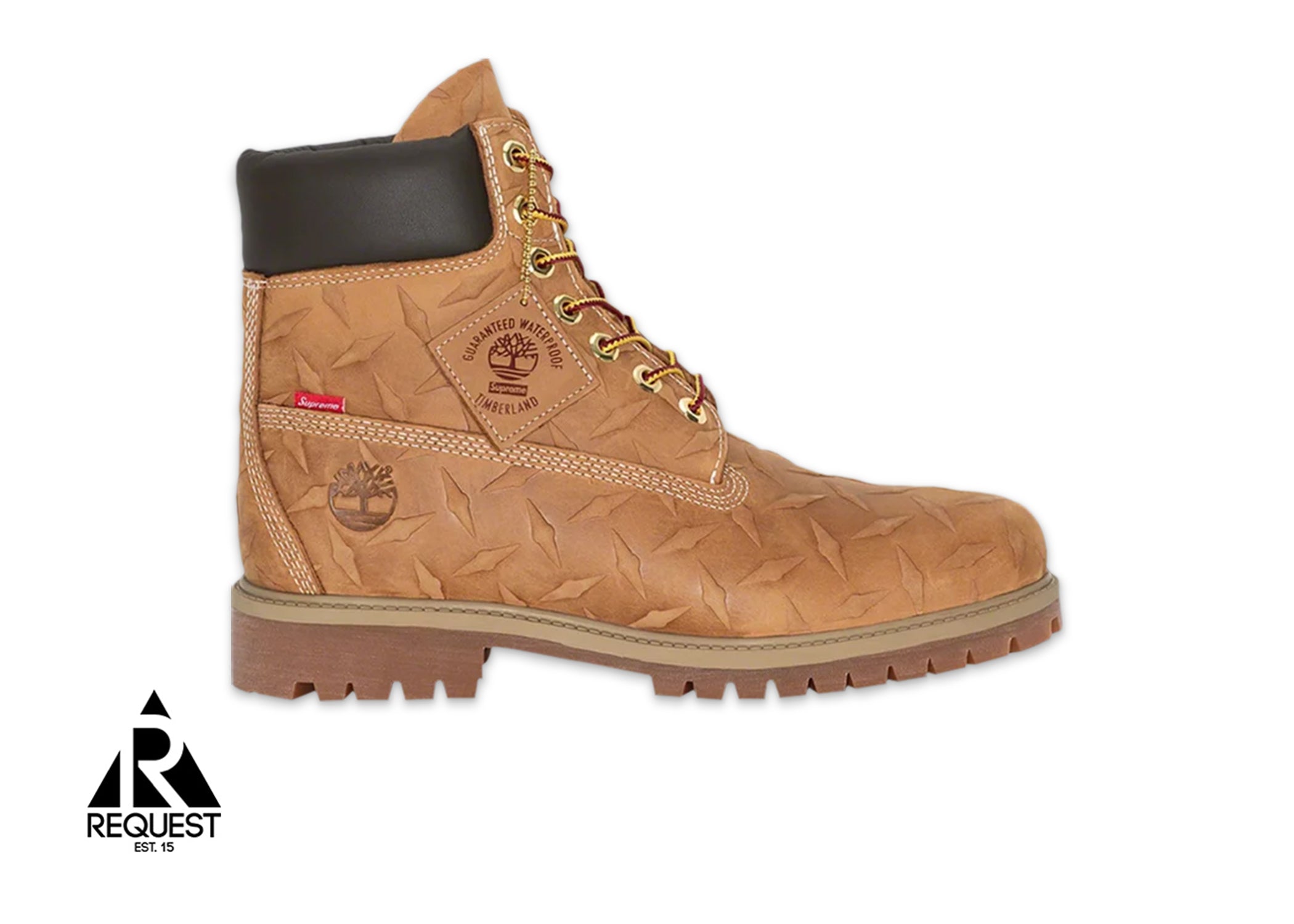 Timberland x Supreme Diamond Plate 6" Waterproof Boot "Wheat"