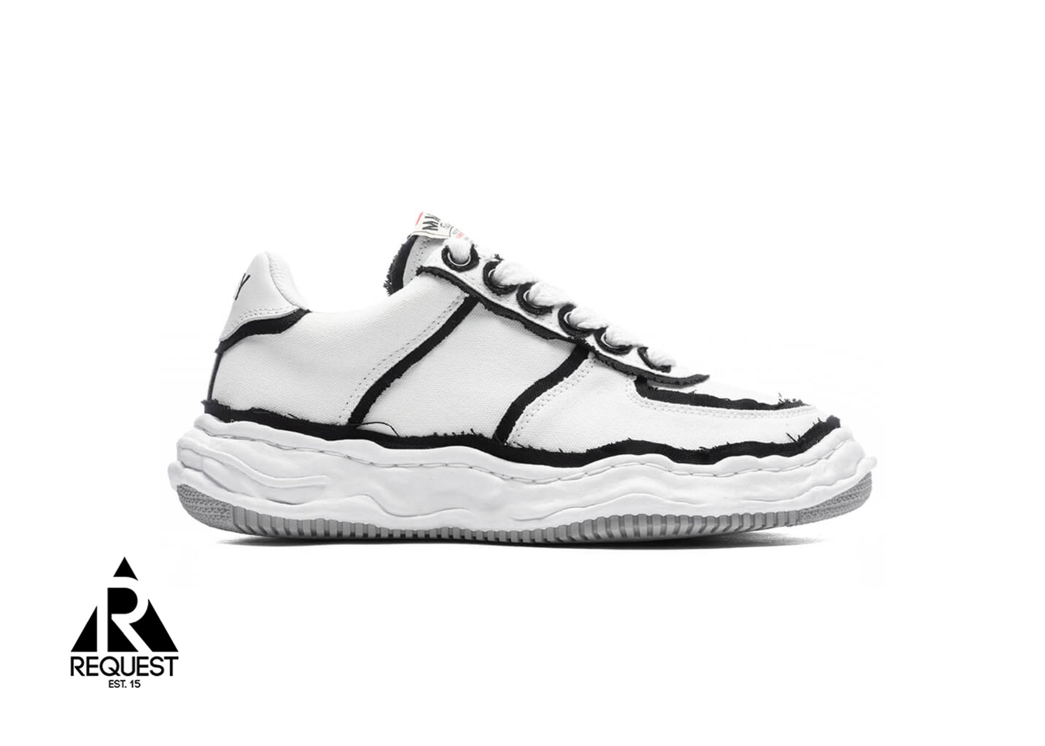 Mihara Yasuhiro Wayne Canvas Low "White Black"