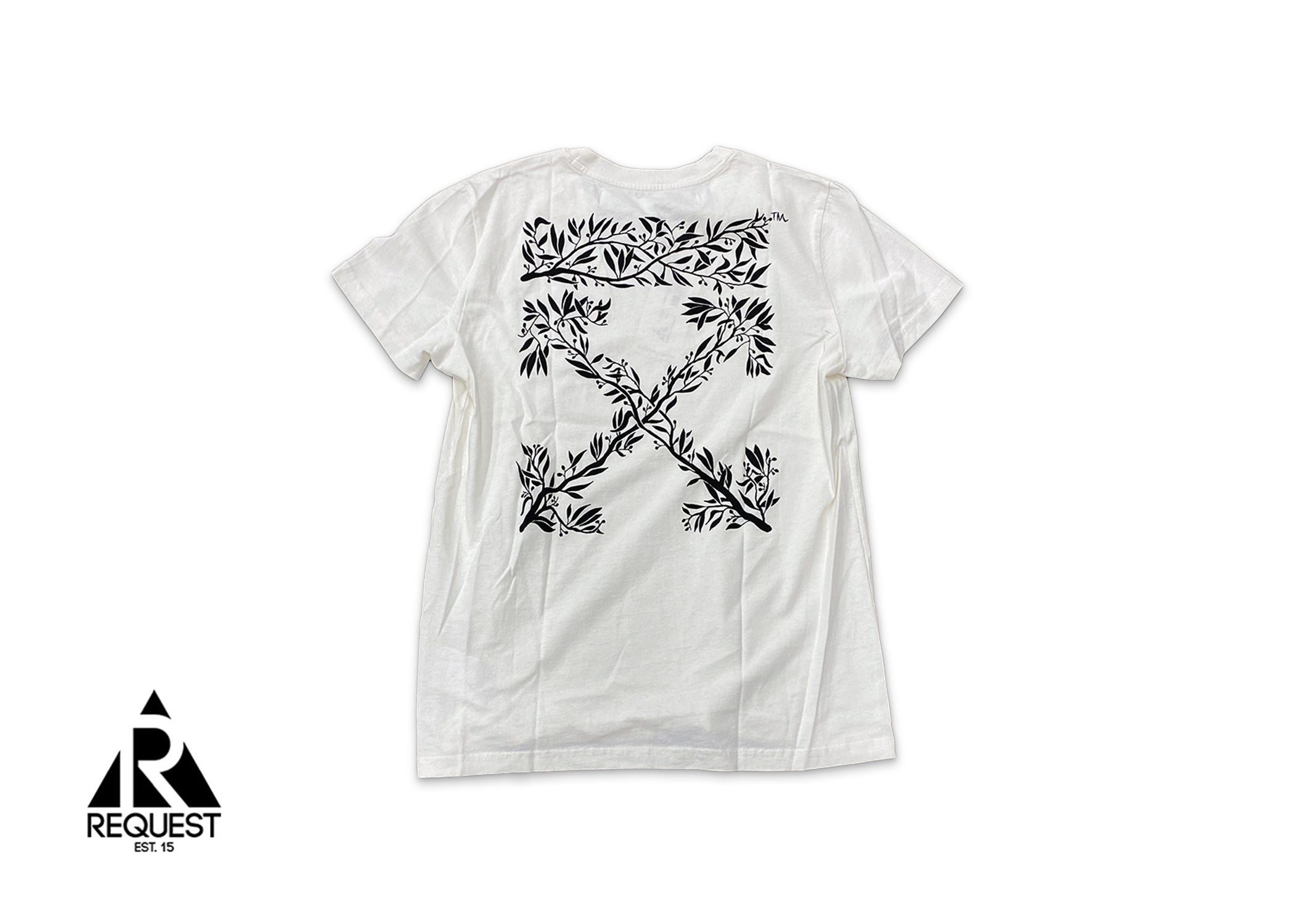 Off-White Leaves Casual Tee "White"