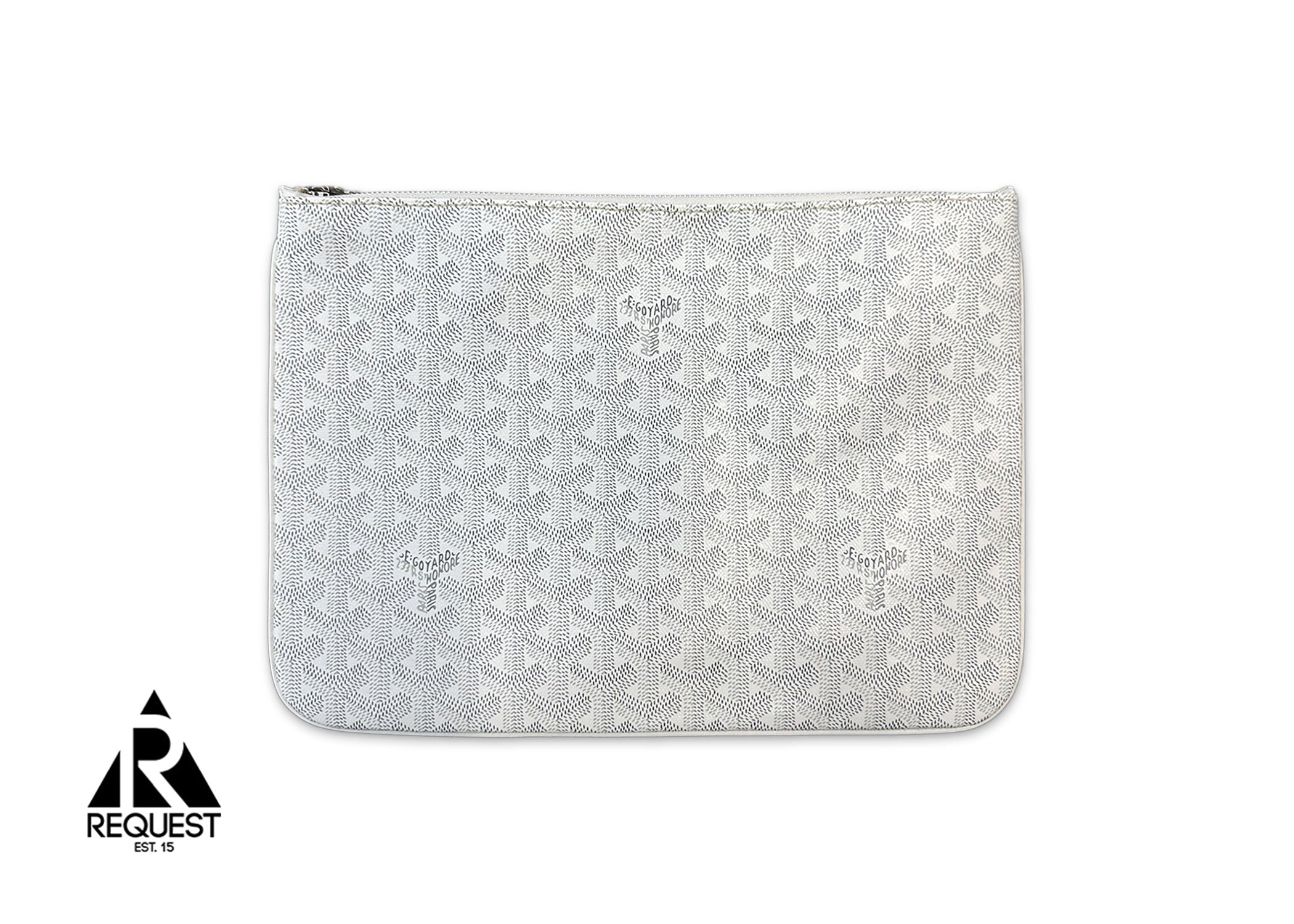 Goyard, Senat MM Zip Pouch "White"