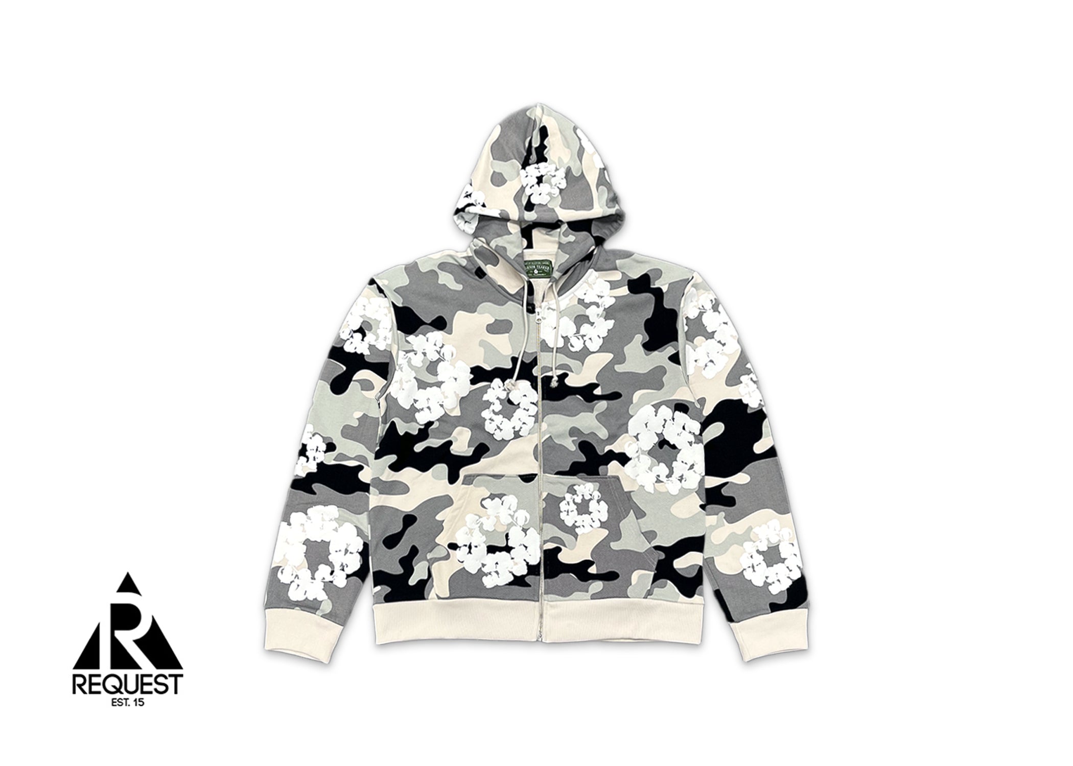 Denim Tears, Camo Cotton Wreath Zip Hoodie "Snow Camo"