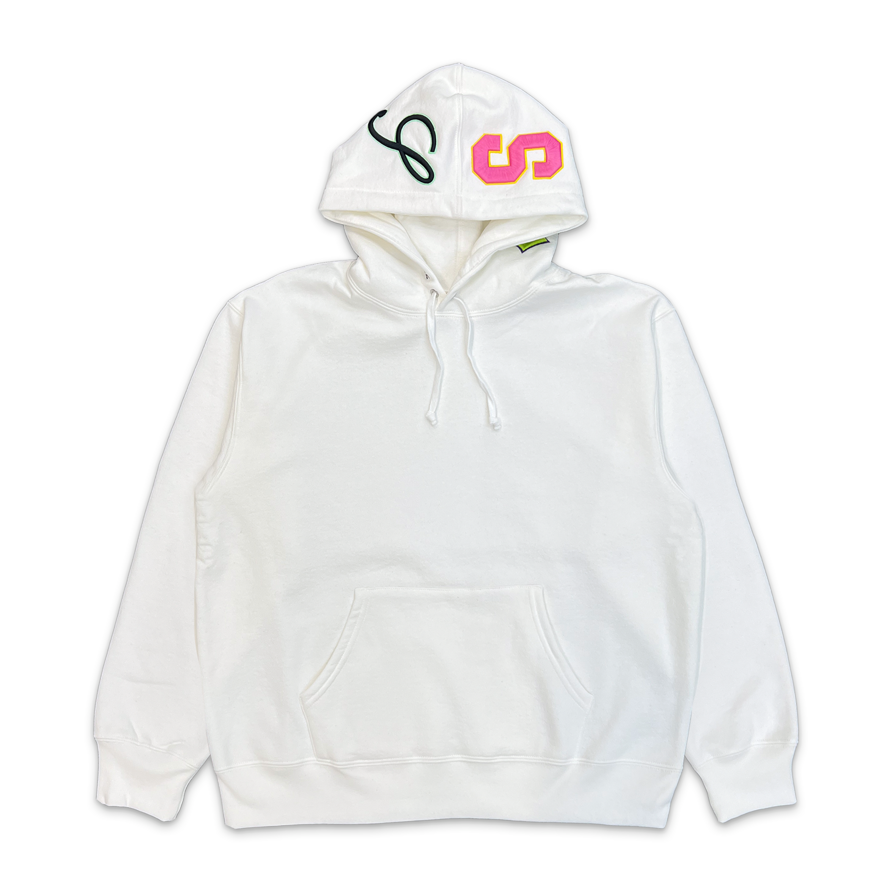 Supreme, Multi S Logo Hooded Sweatshirt "White"