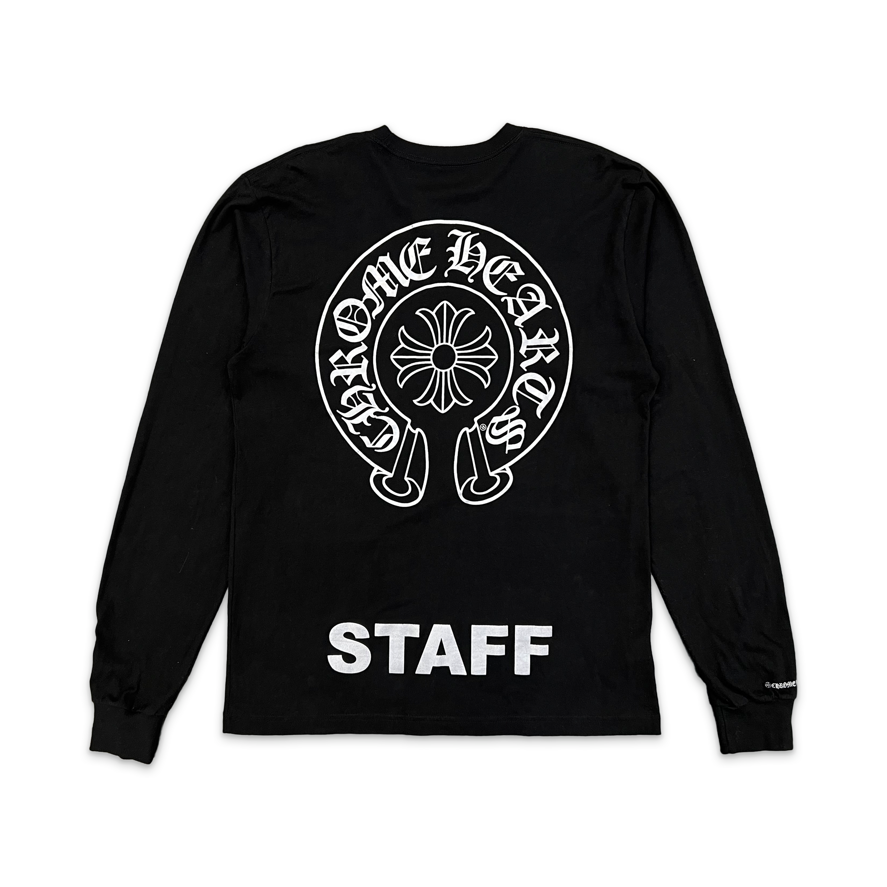 Chrome Hearts, Staff Horseshoe Pocket L/S Tee "Black/Silver"