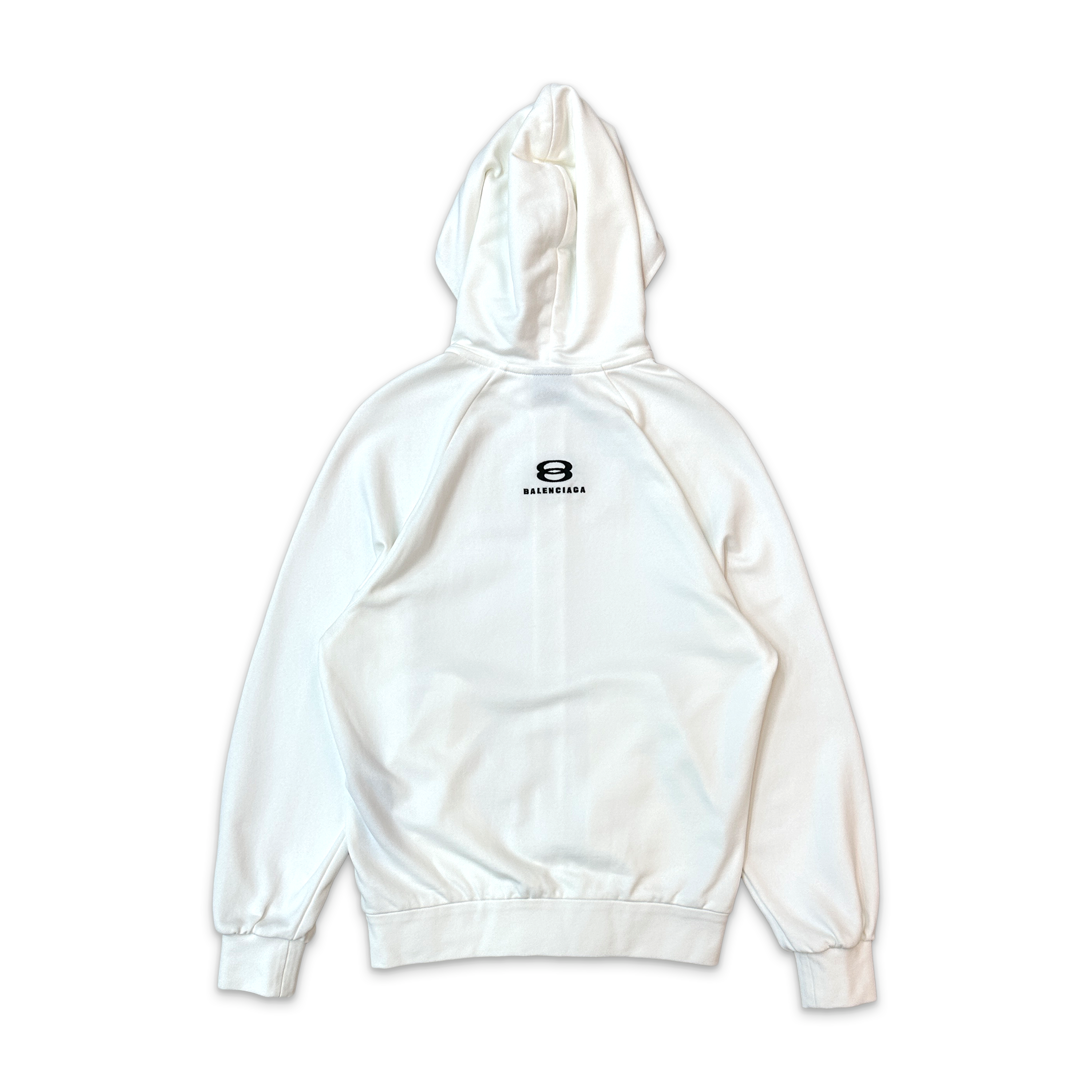 Unity Back Logo Zip-Up Hoodie "White"