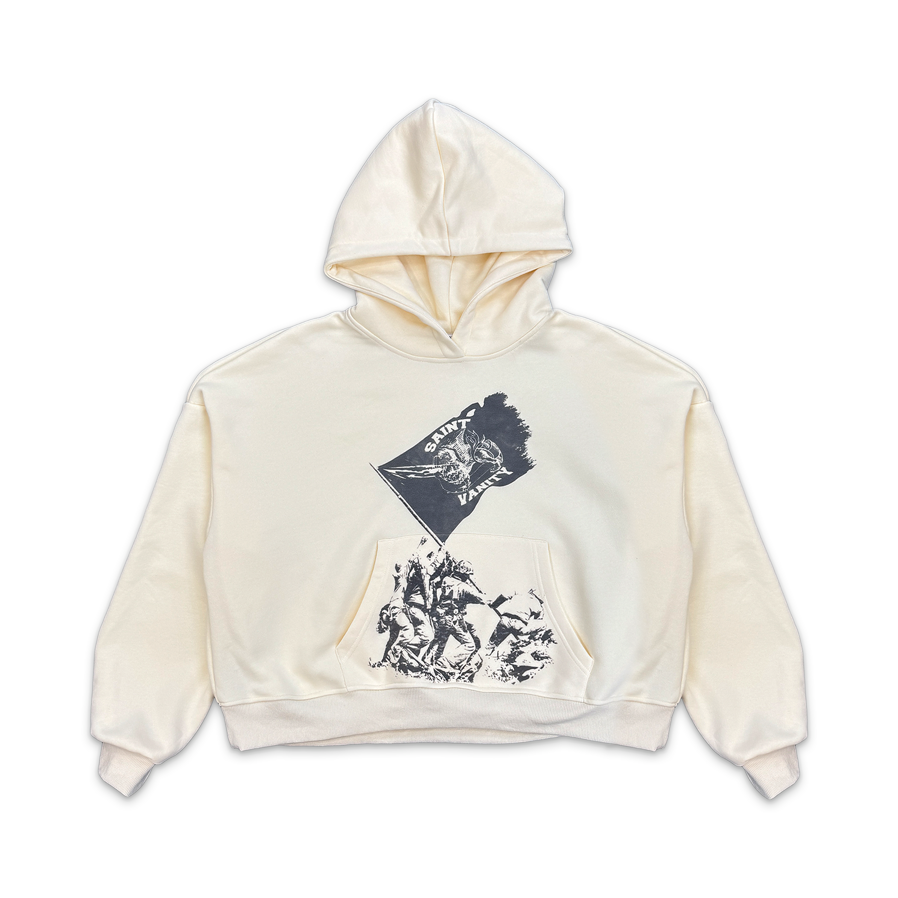 Flag Hoodie "Ivory”