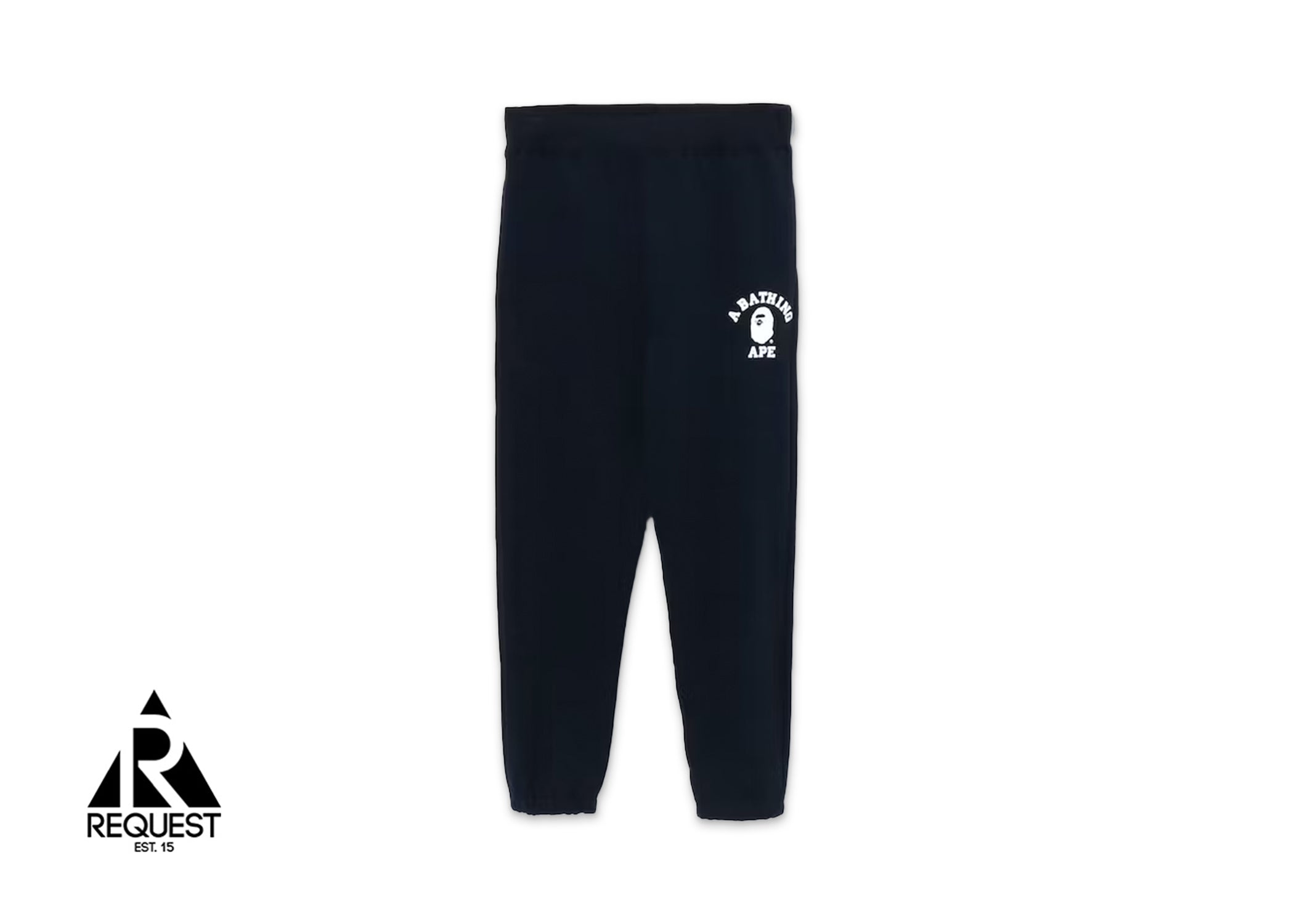 A Bathing Ape BAPE College Wide Fit Sweatpants "Navy"