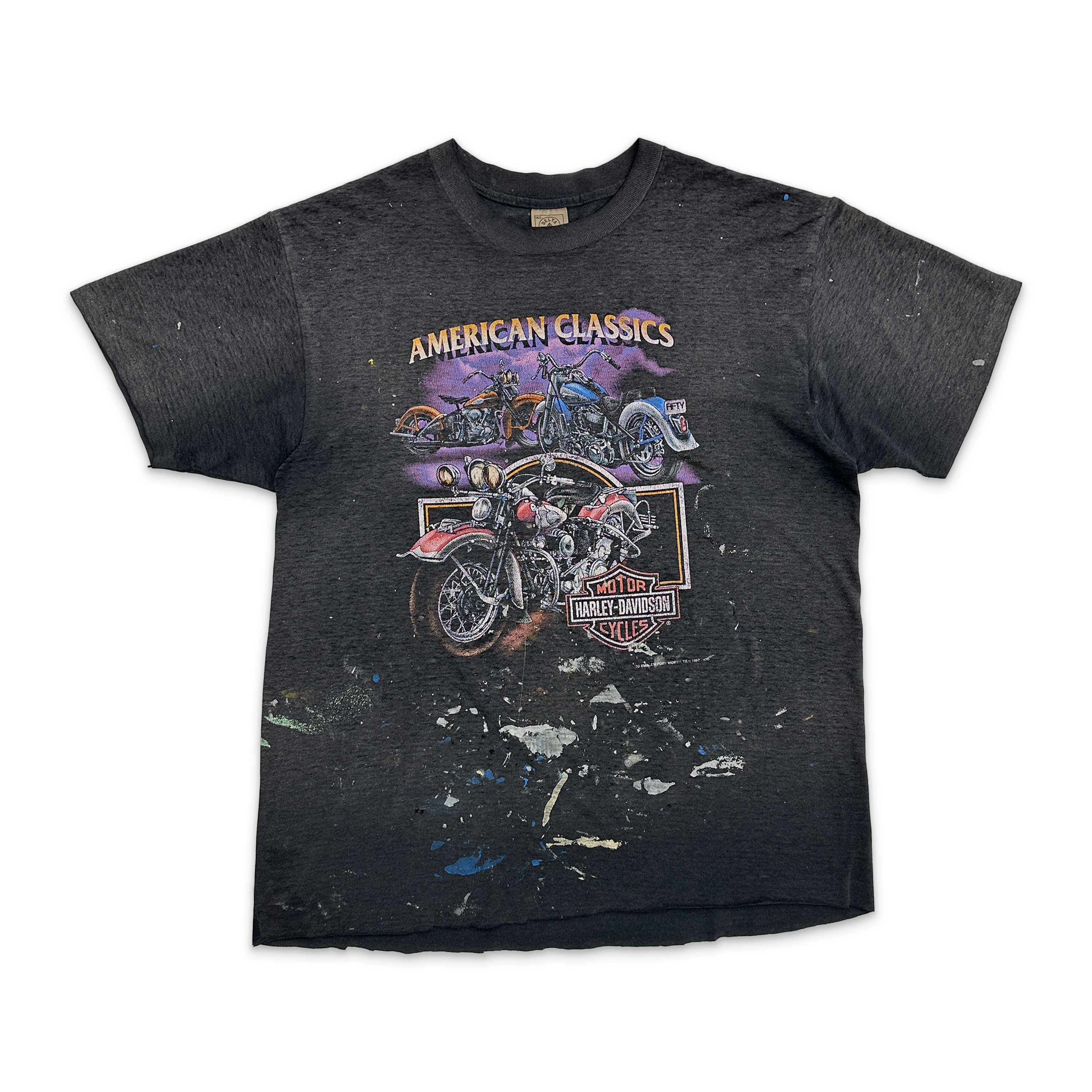 Vintage, Harley Davidson American Classic Motorcycles "Faded Black"