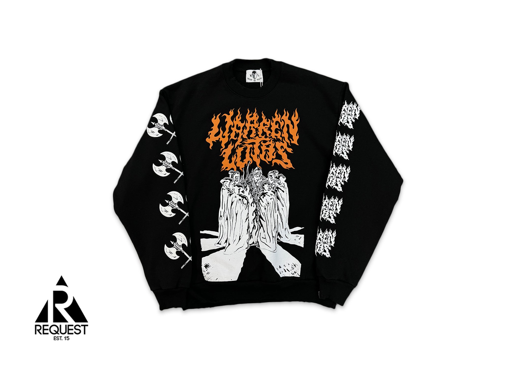 Warren Lotas, Circle Of Fire Crewneck "Black"