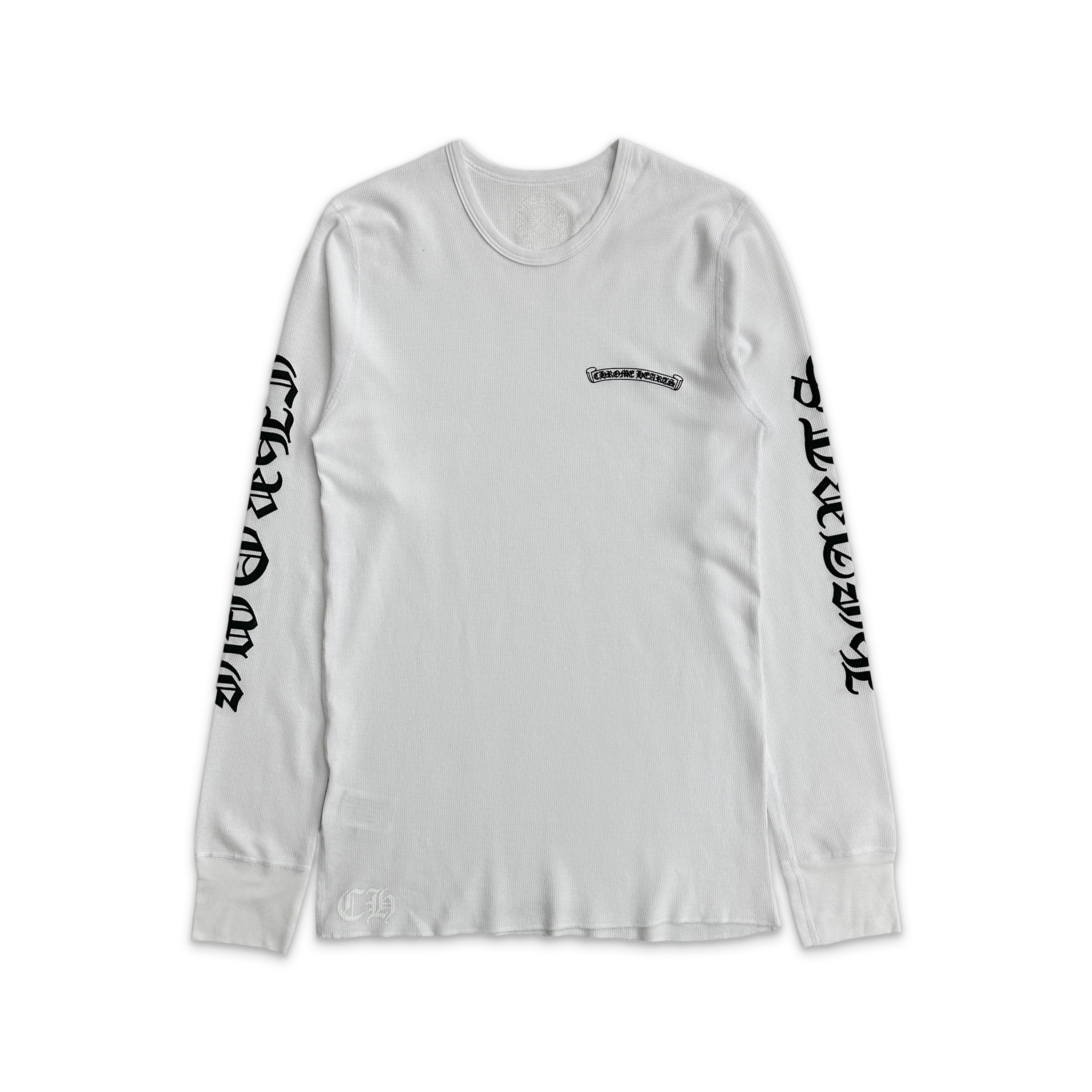 Chrome Hearts, Scroll Logo Thermal L/S Tee "White"