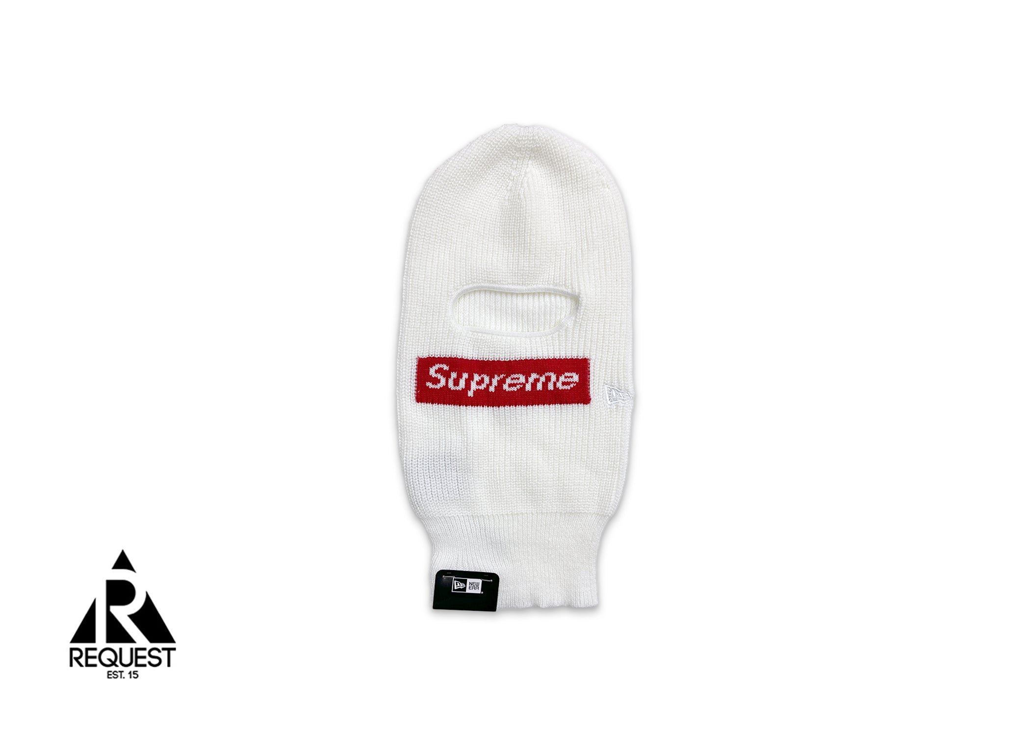 Supreme, New Era Balaclava "White"