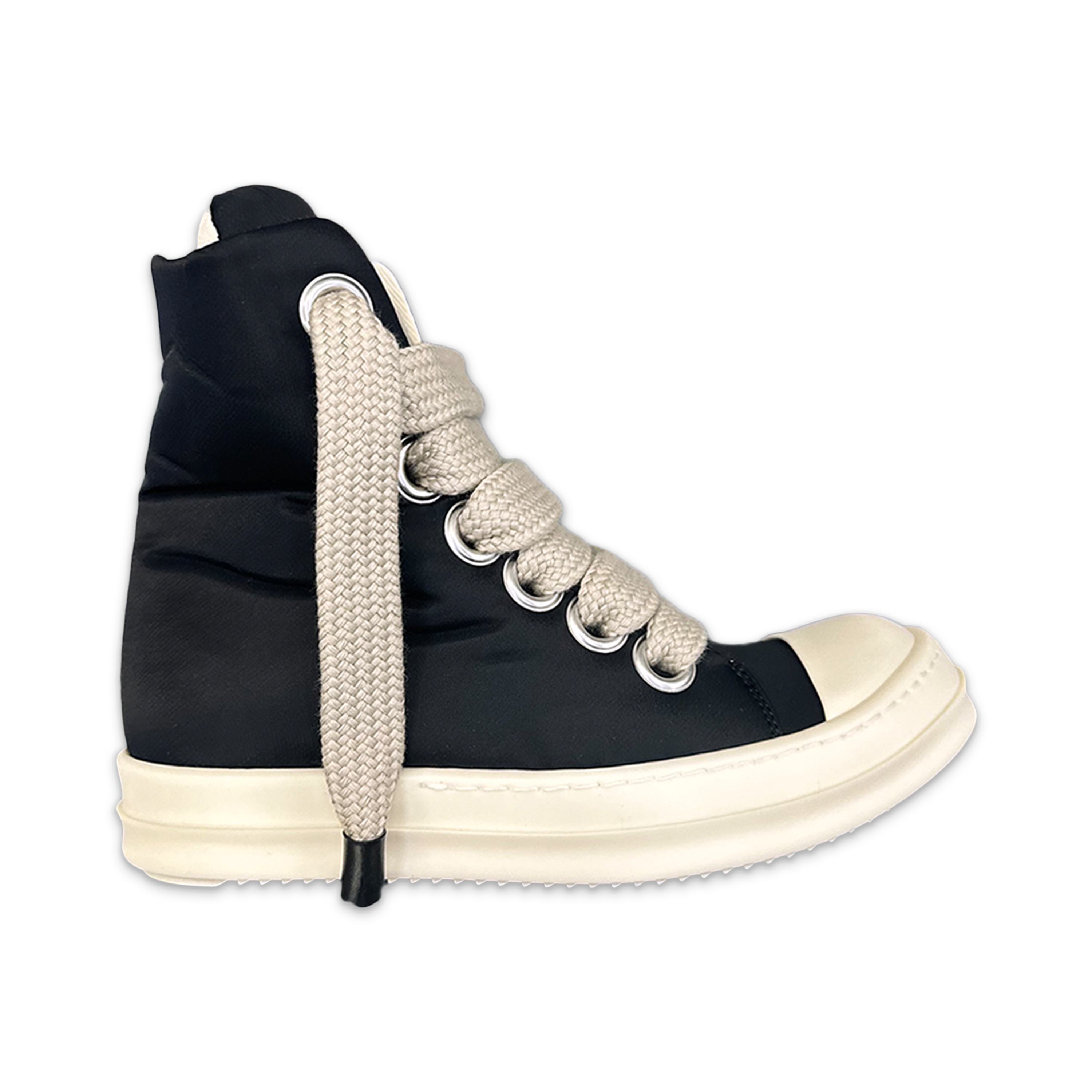 Rick Owens DRKSHDW, Lido Jumbo Lace Padded Ramones High "Black" (W)