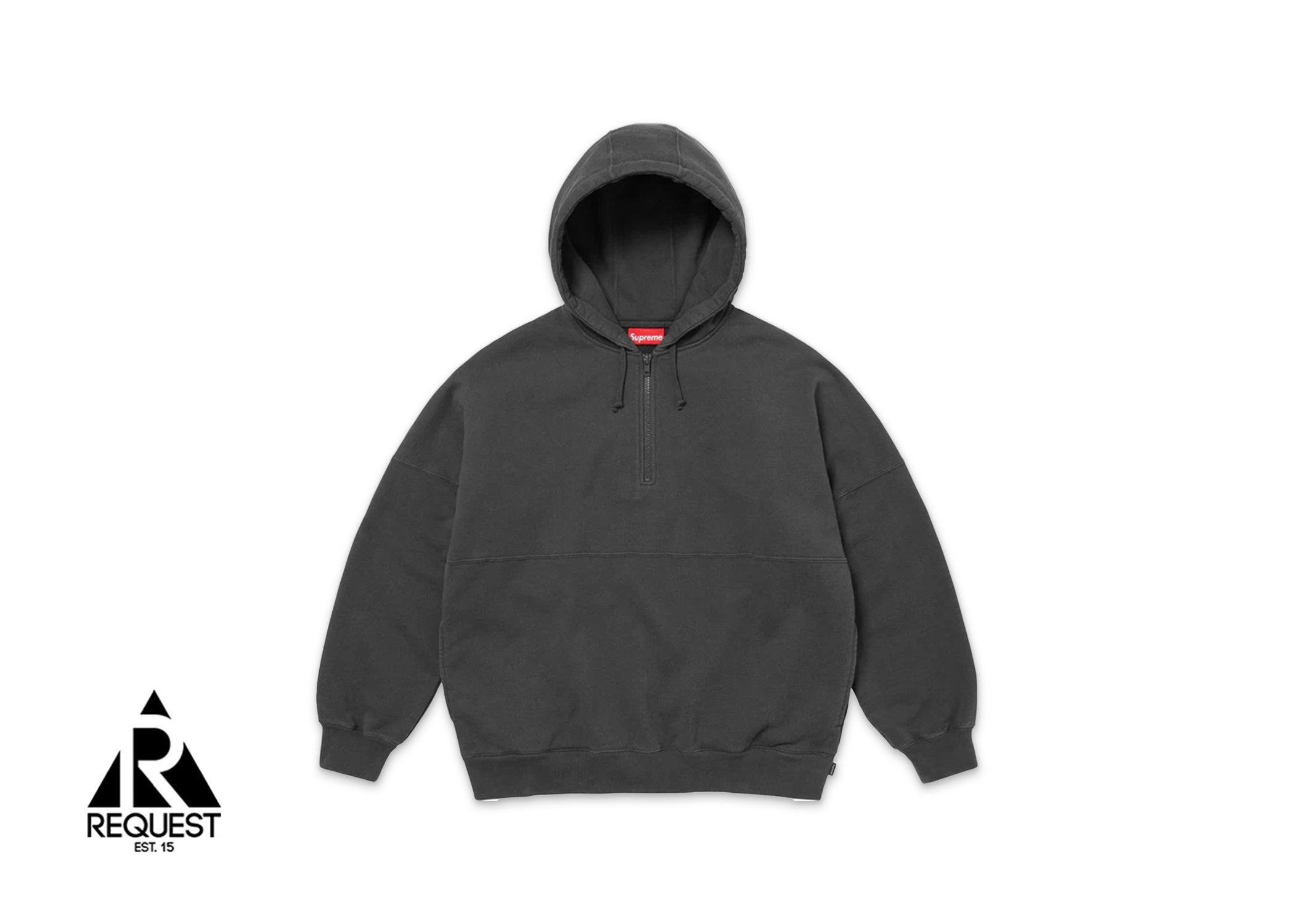 Supreme Wrapped Half Zip Hoodie "Black"
