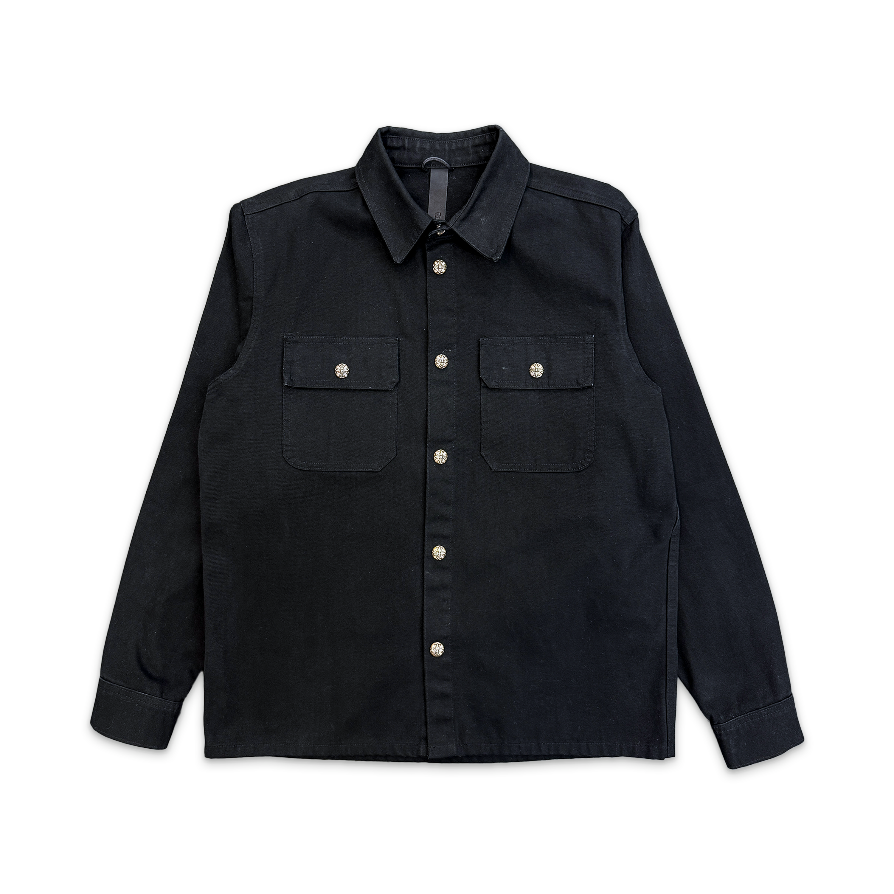 Work Dog Denim Button Up Jacket "Black"