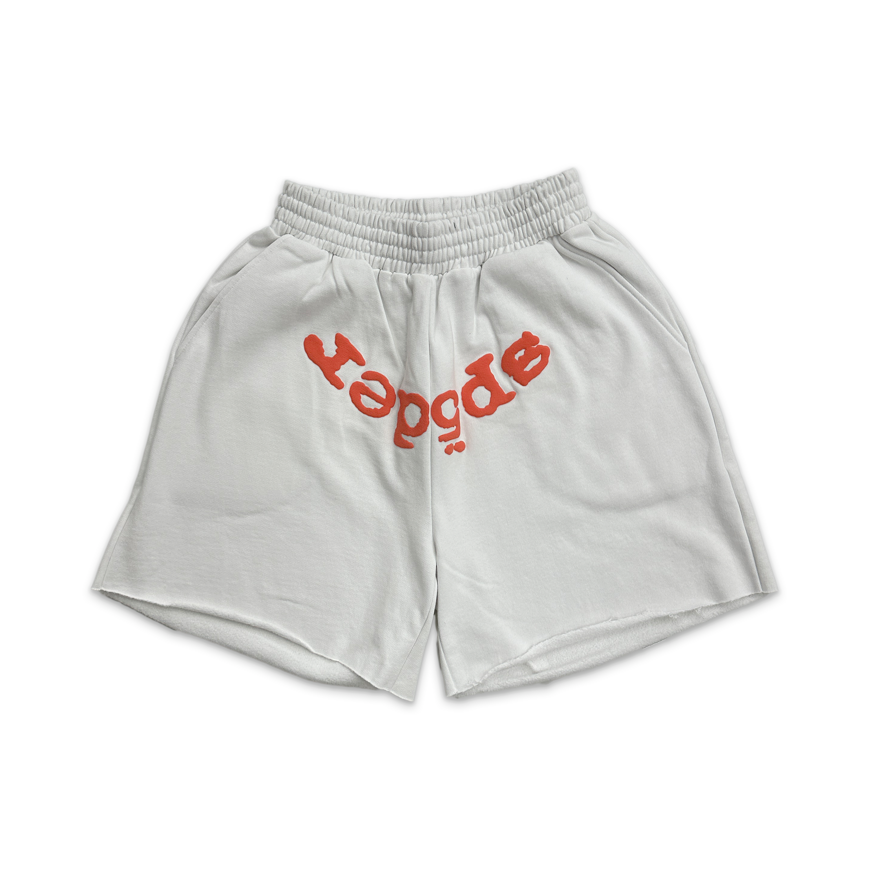 Sp5der, OG Web V2 Sweatshorts "White"