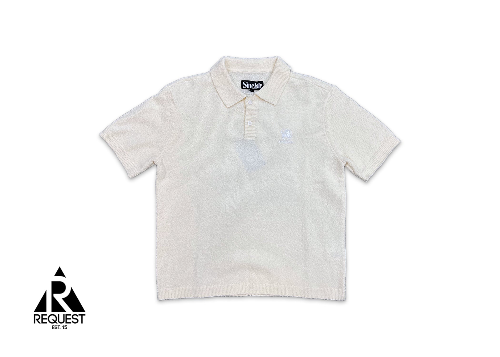 Sinclair Boucle Polo Shirt "Natural"