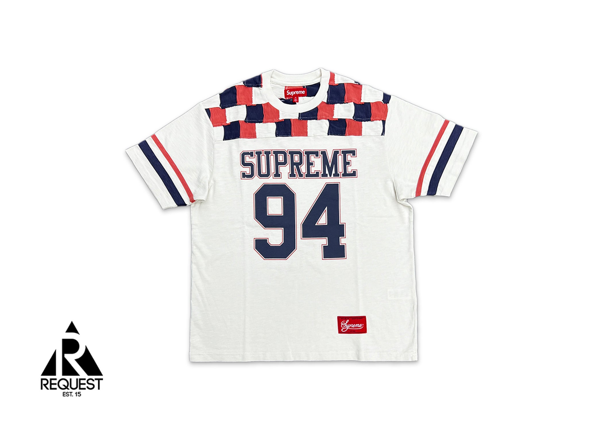 Supreme, Raw Edge Football Tee "Stone"