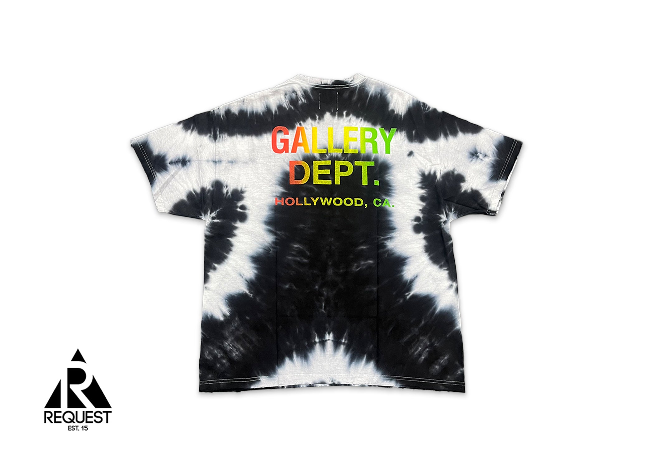 Gallery Dept. Peace Tee "Tie Dye Black White"