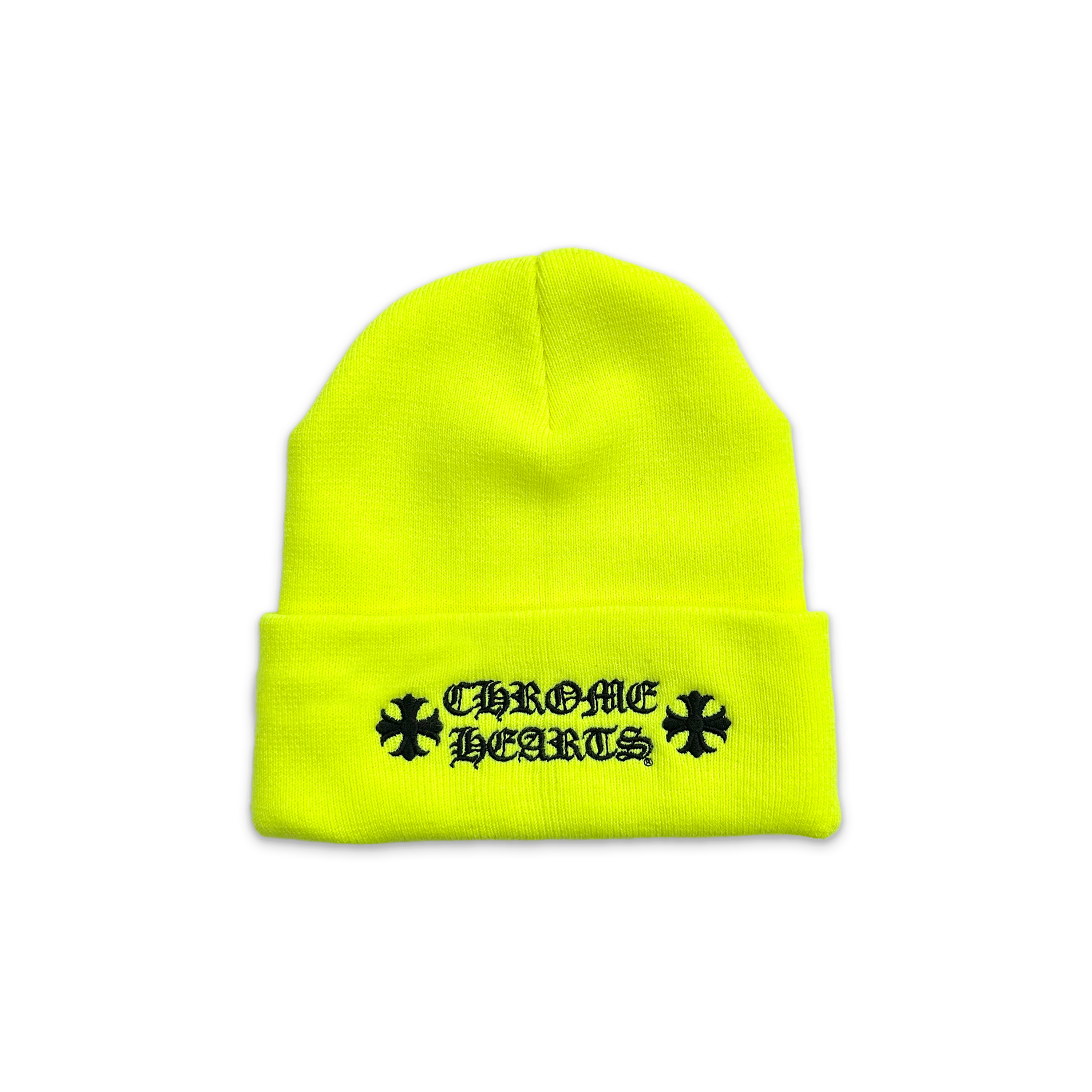 Chrome Hearts, Watch Beanie "Neon Yellow"
