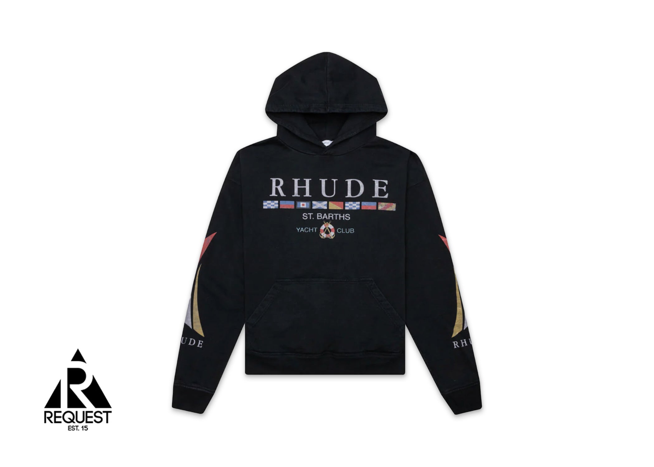 Rhude Yacht Club Hoodie “Vintage Black”