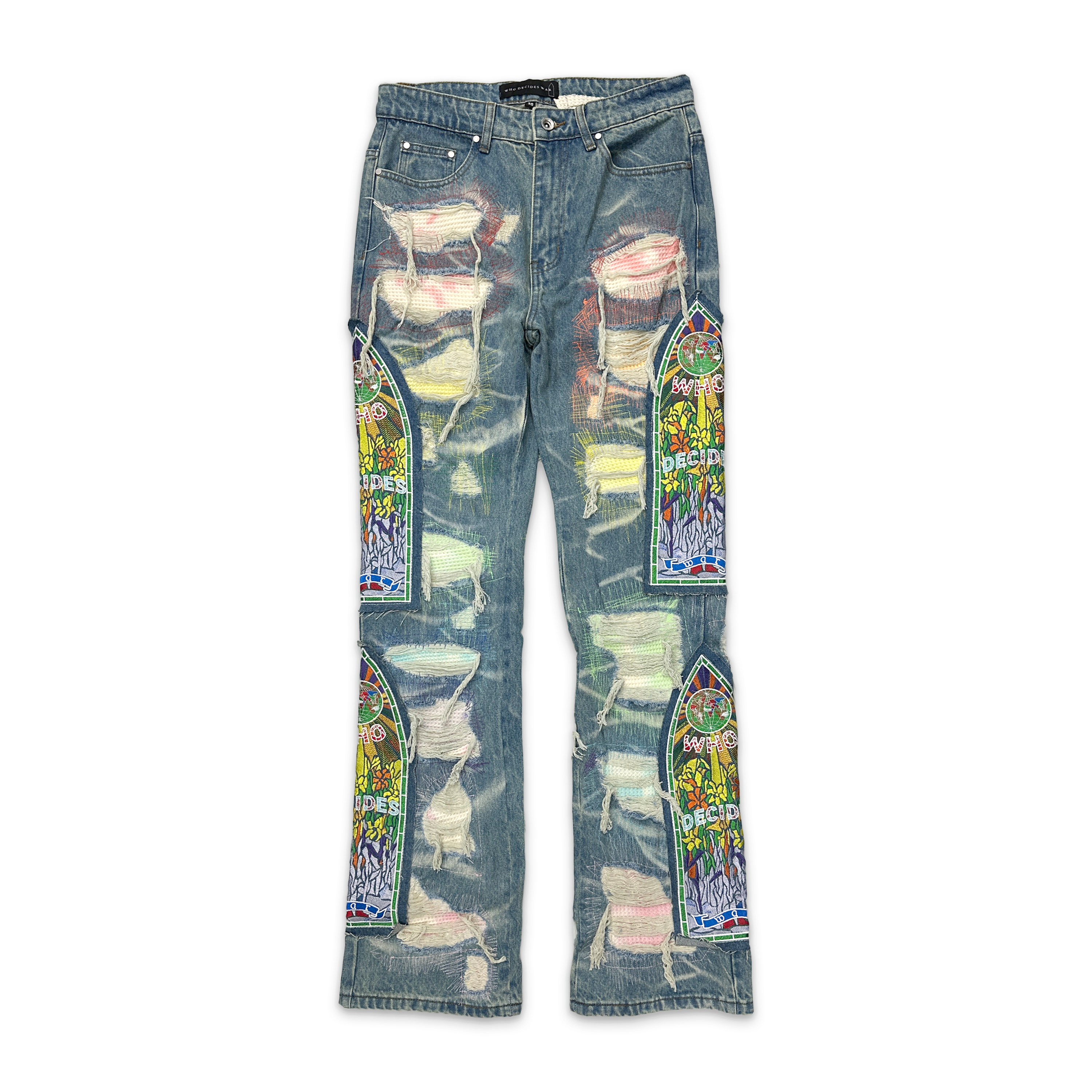 Who Decides War, Fusion Denim ROYGBIV “Sky”