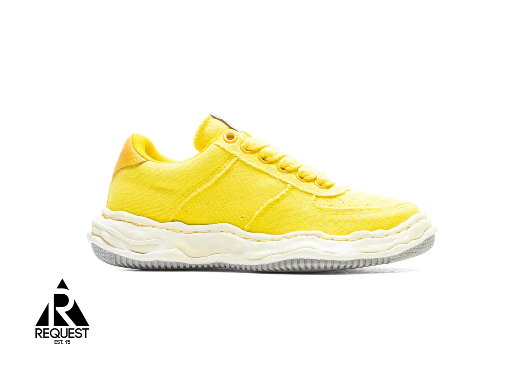 Mihara Yasuhiro Wayne OG Sole Washed Canvas Low "Yellow"