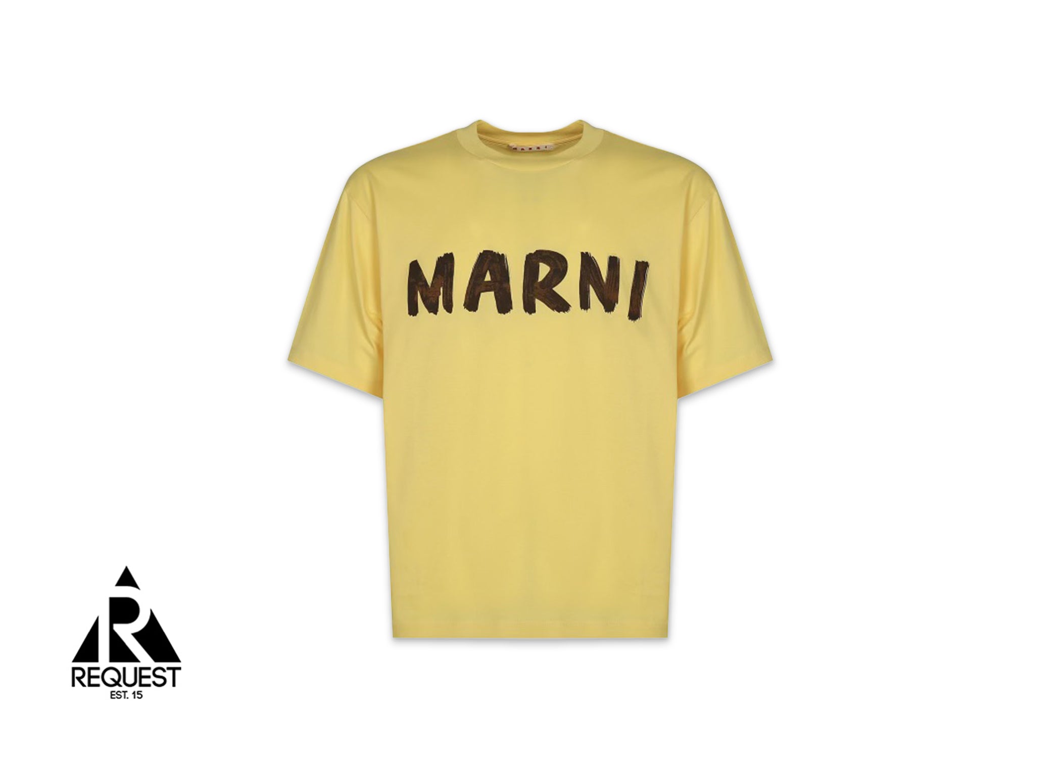 Marni Logo Organic Cotton Jersey "Lemon”