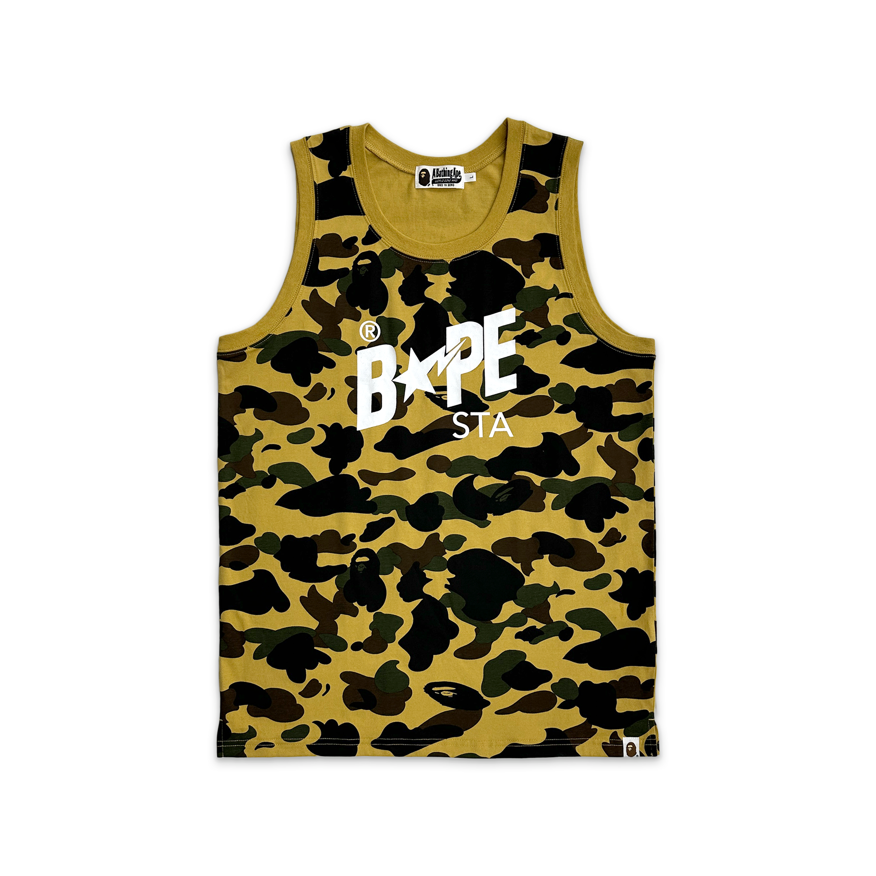 A Bathing Ape (BAPE), 1st Camo STA Logo Tank Top "Yellow"