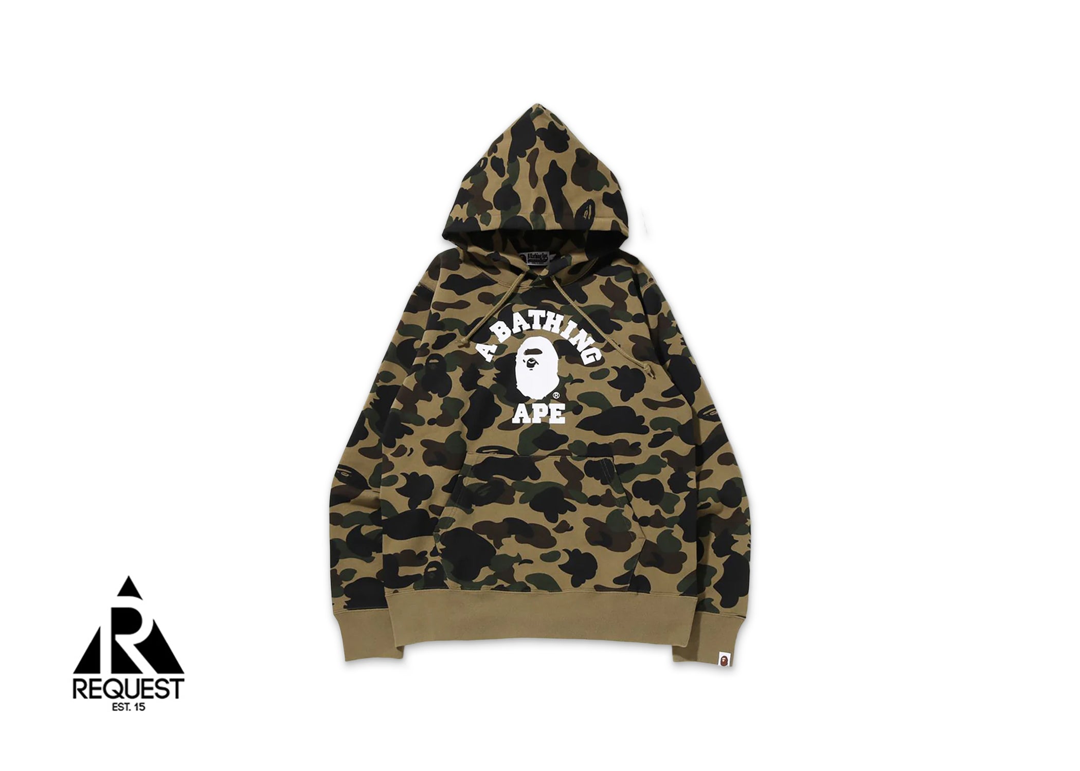 A Bathing Ape BAPE 1st Camo Pullover Hoodie "Green"