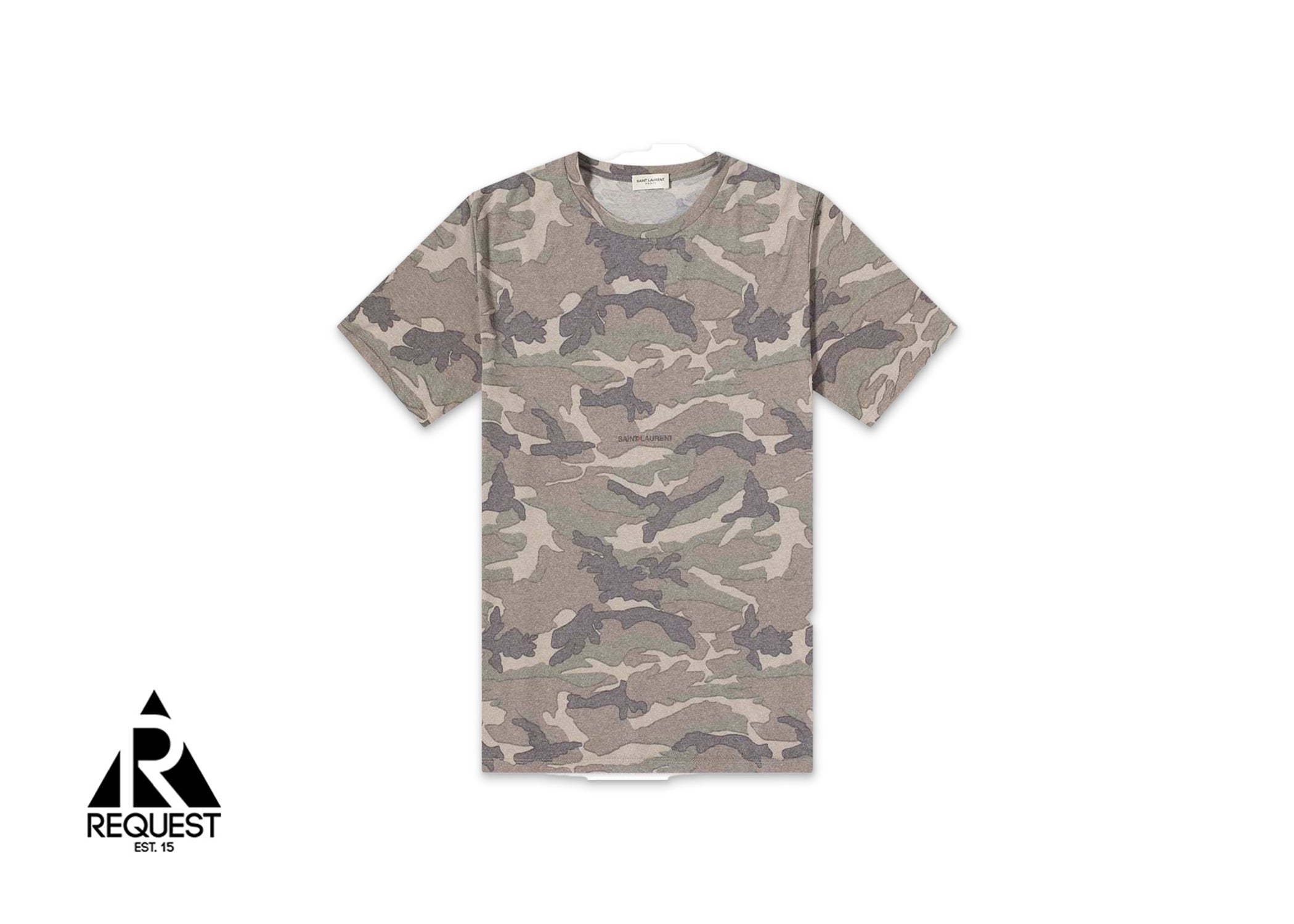 Saint Laurent Camo Print Tee "Camo"