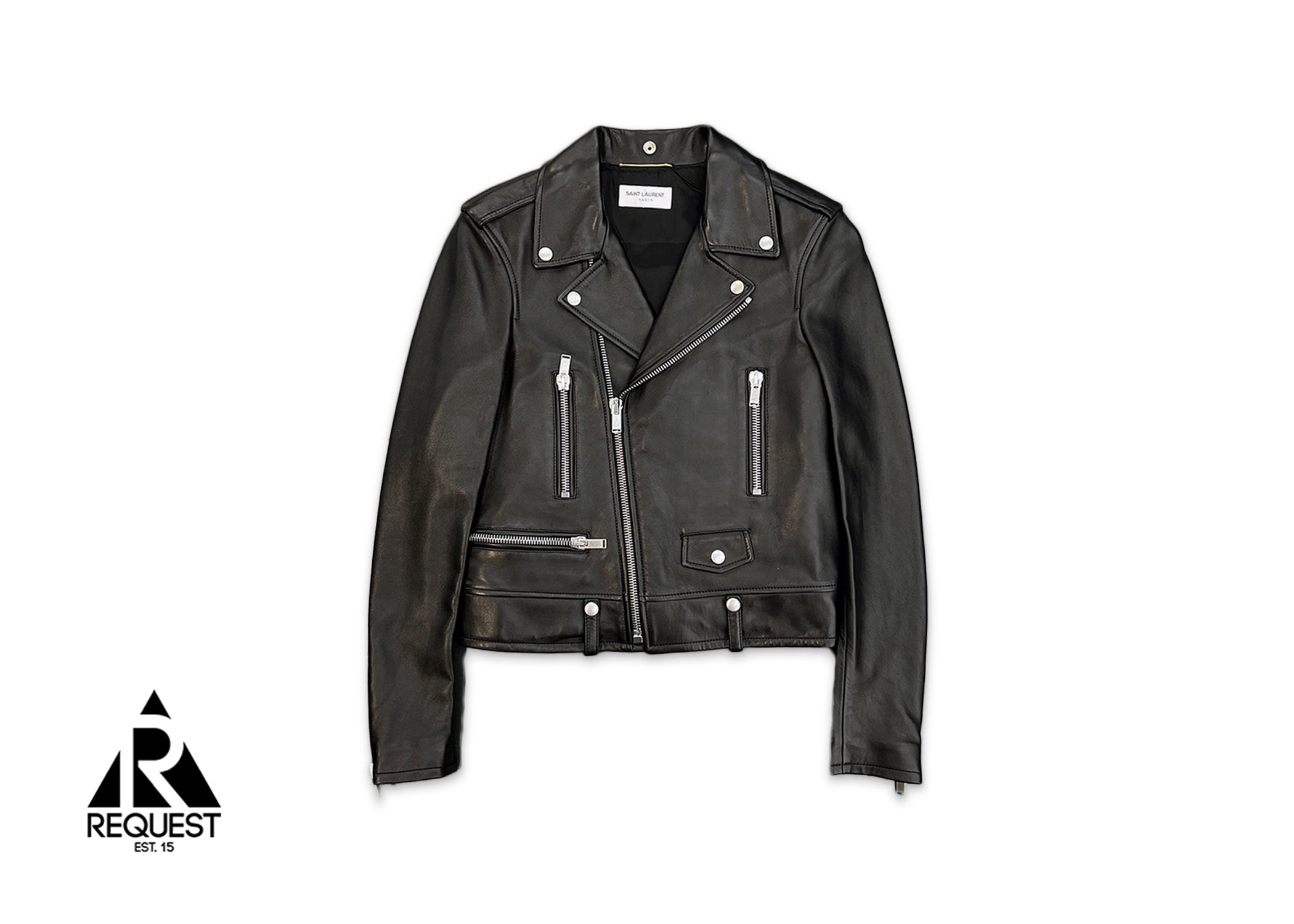 Saint Laurent, Leather Biker Jacket "Black" (W)