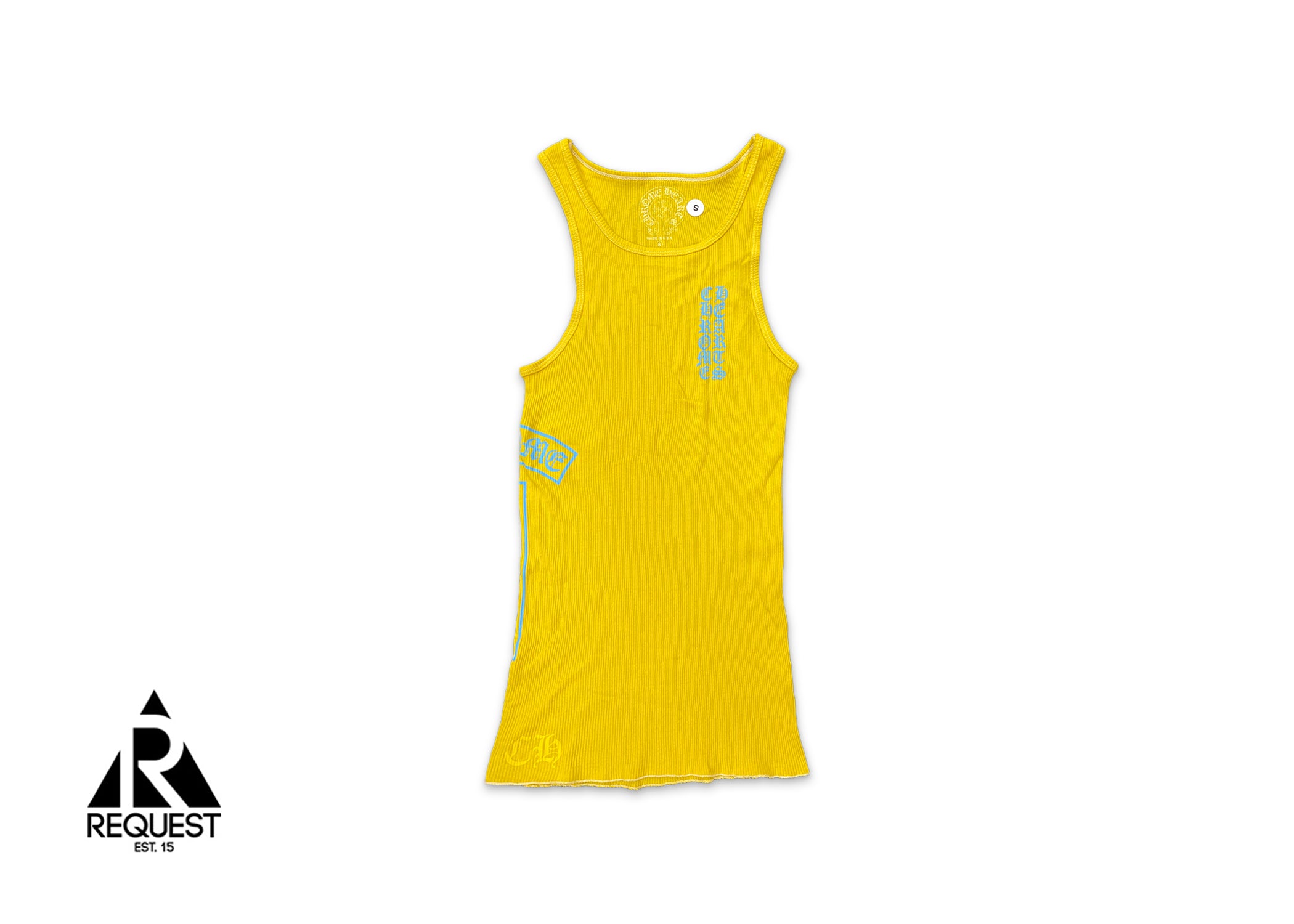 Chrome Hearts Rib Tank Top "Yellow/Blue"