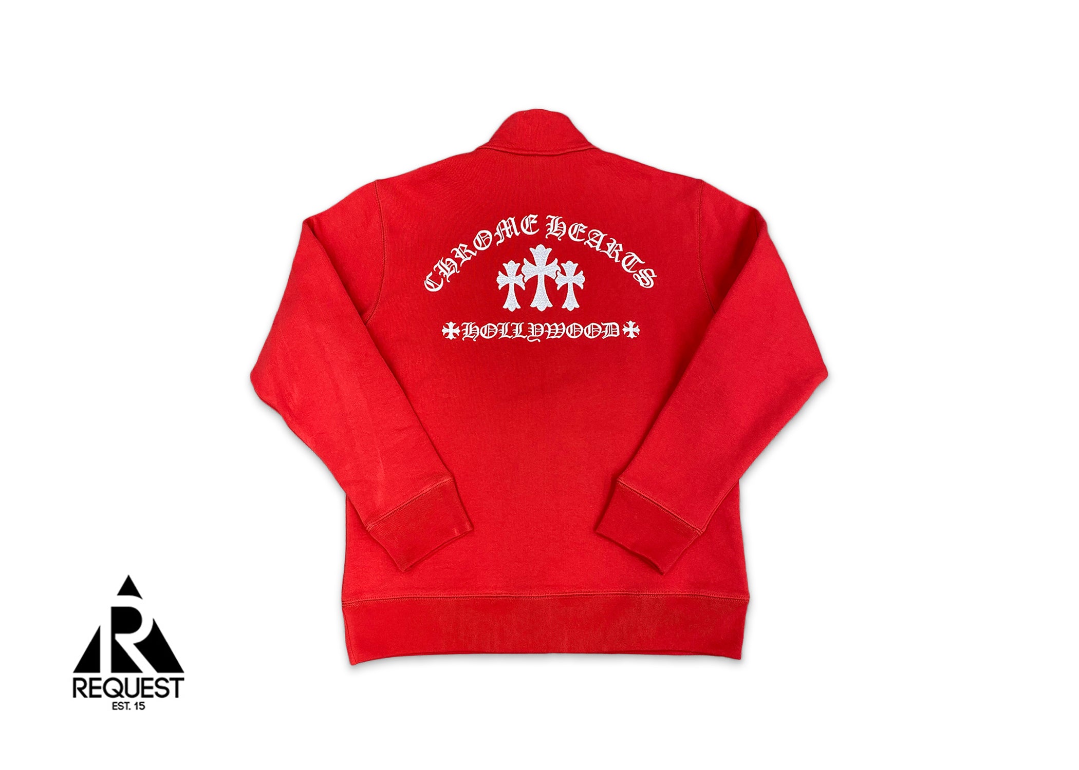 Chrome Hearts Cross Half Zip “Red Hollywood”