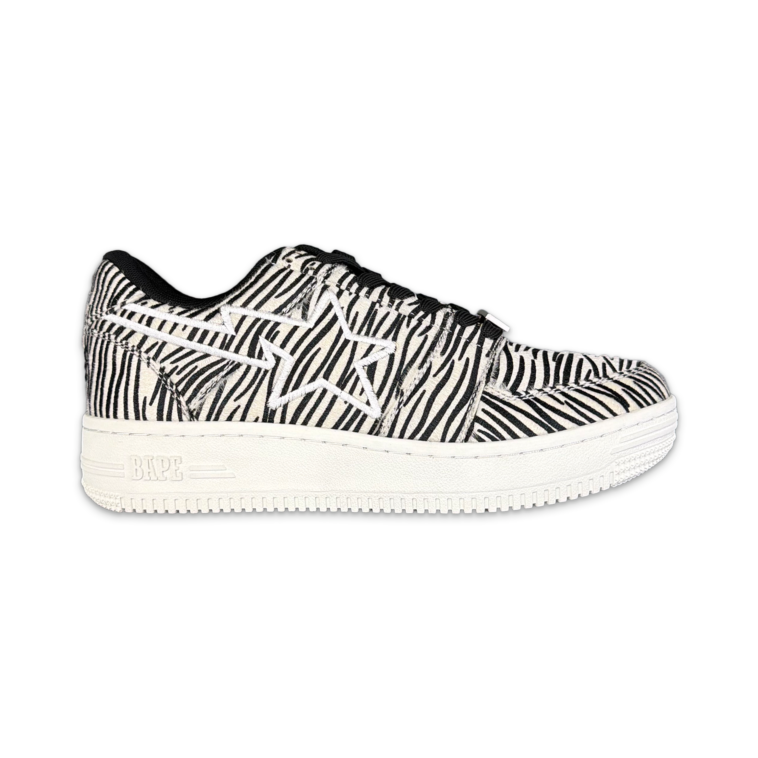 A Bathing Ape (BAPE), Bapesta Low “Zebra” (2020)