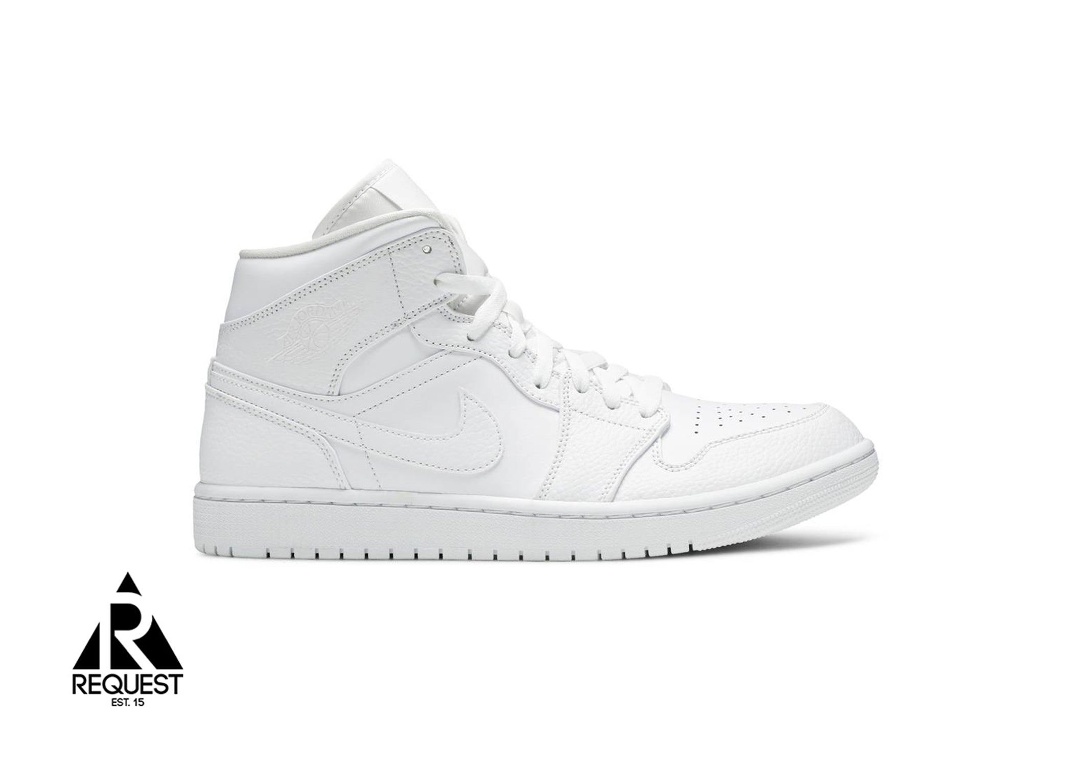 Buy Air Jordan 1 Mid 'Triple White' - 554724 130