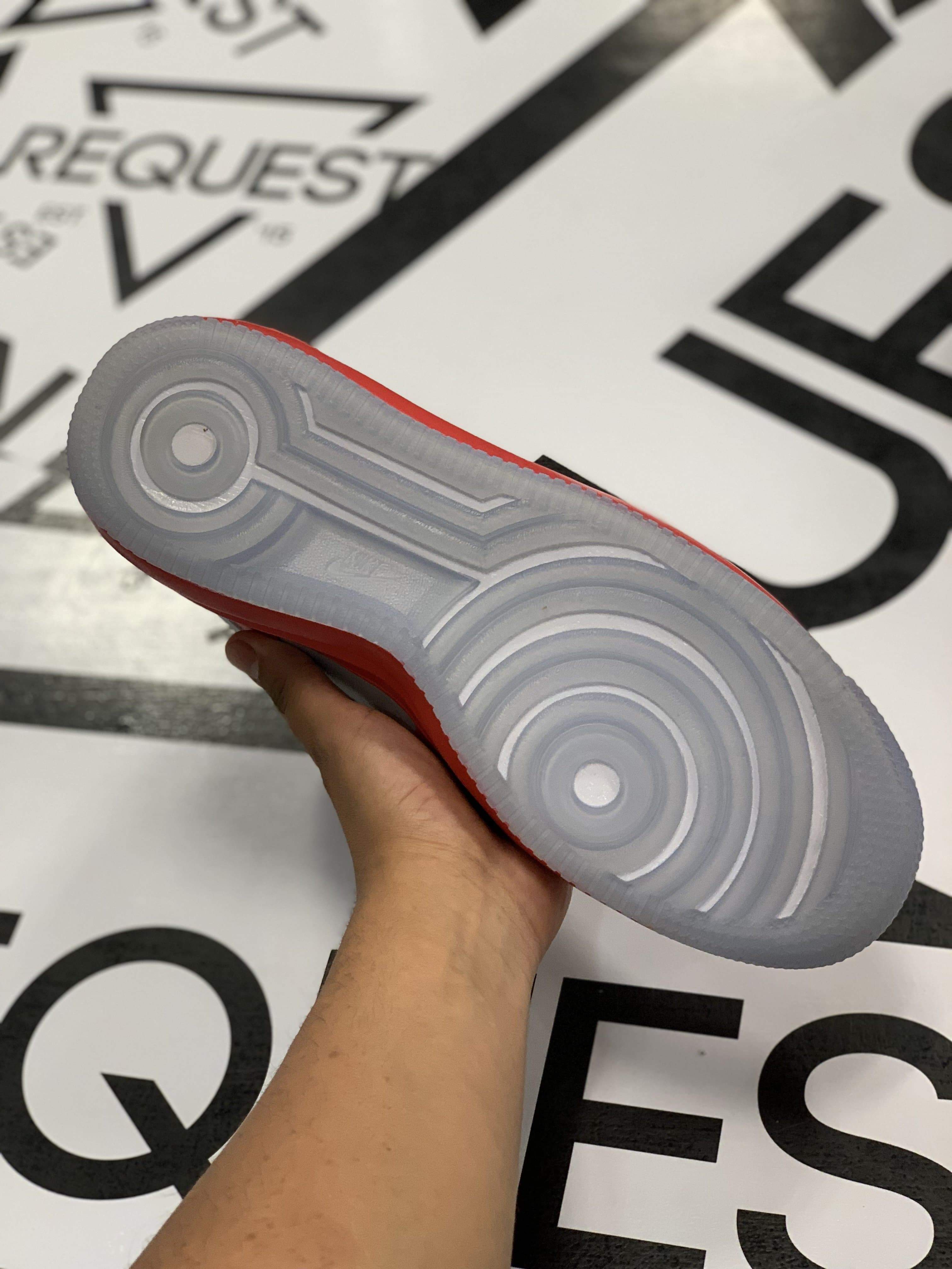 Air Force 1 Hi Red Silver