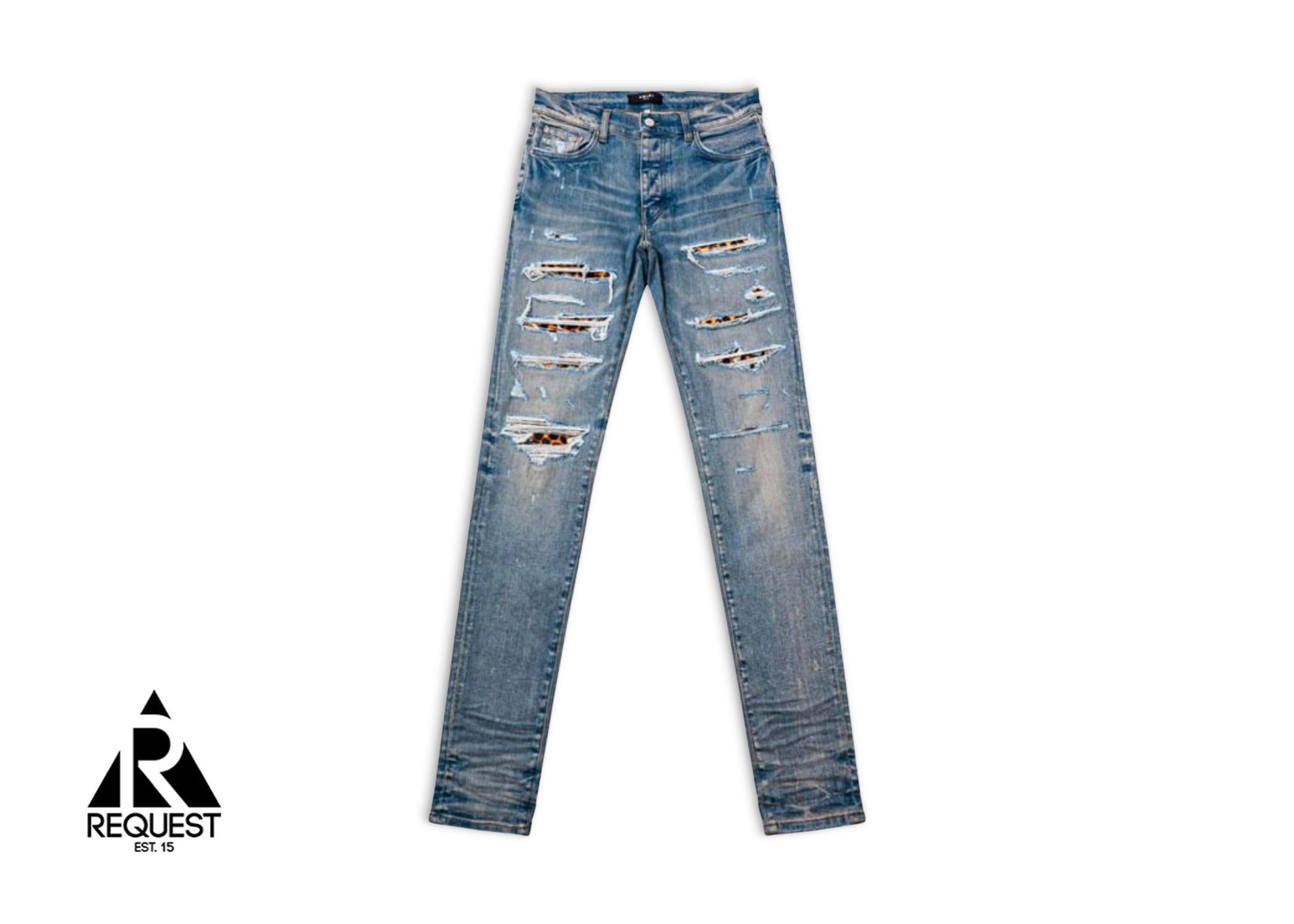 Amiri Leopard Thrasher Denim "Lightwash"