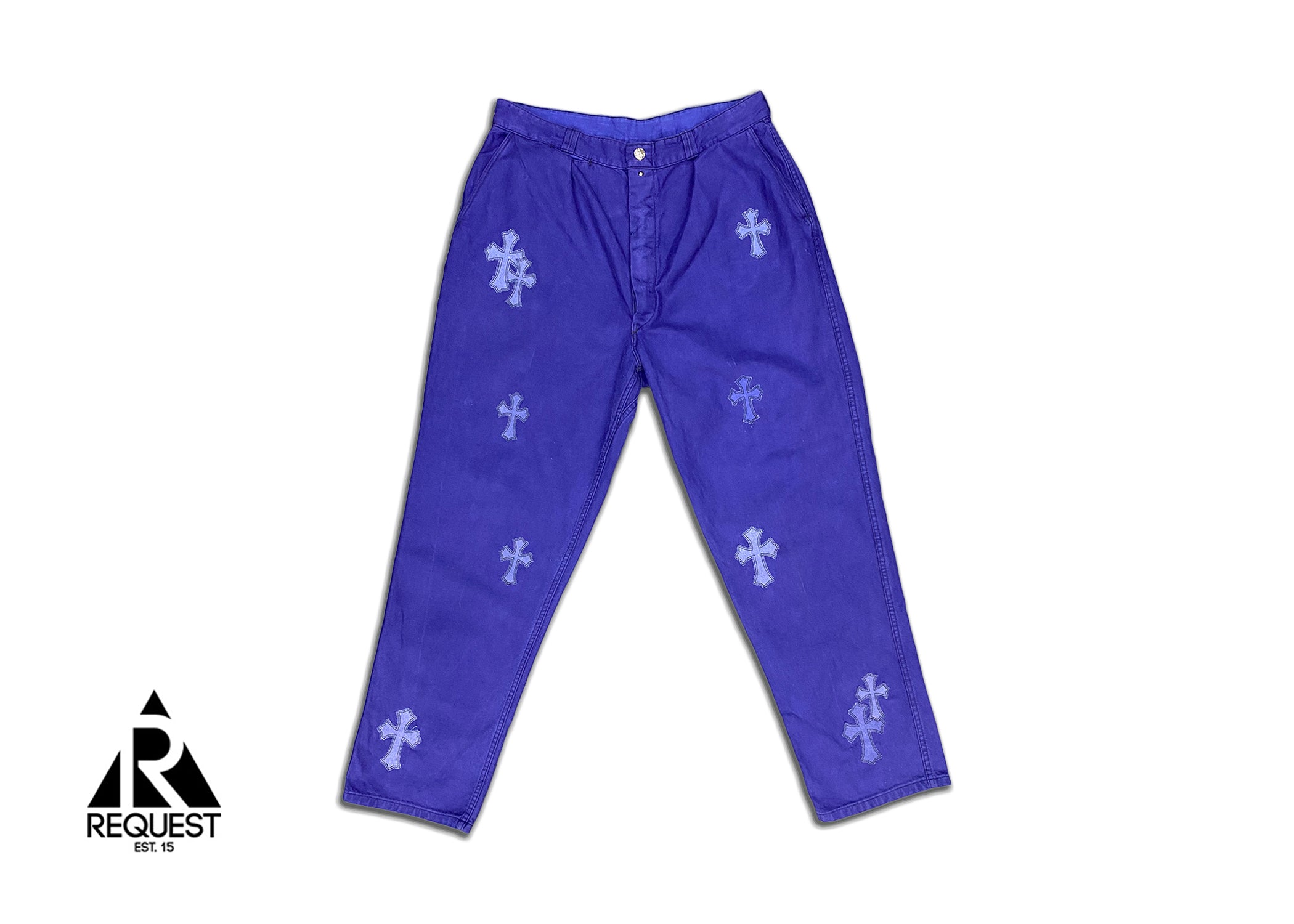 Chrome Hearts Navy Denim "Denim Crosses"